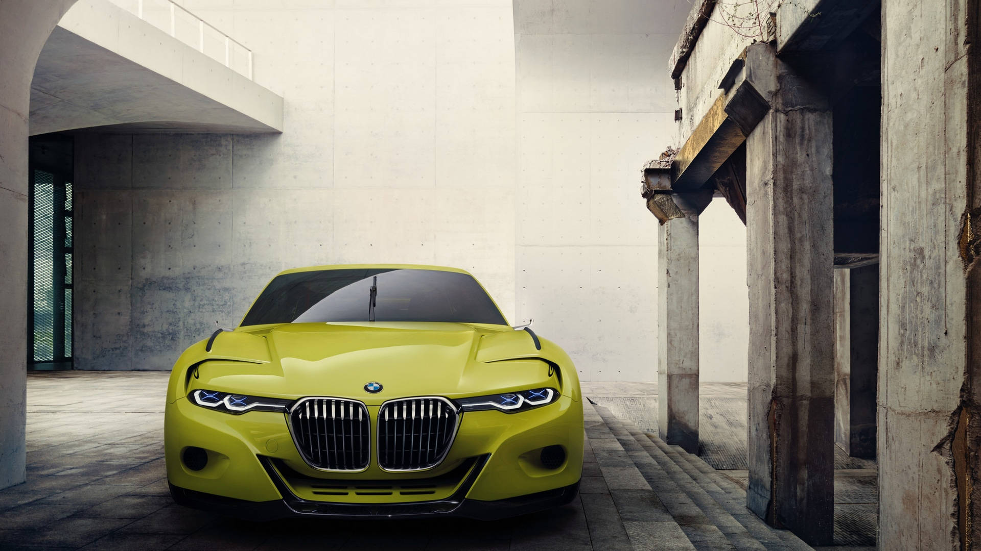 Geel 3.0 CSL Vol HD BMW Muurpapier
