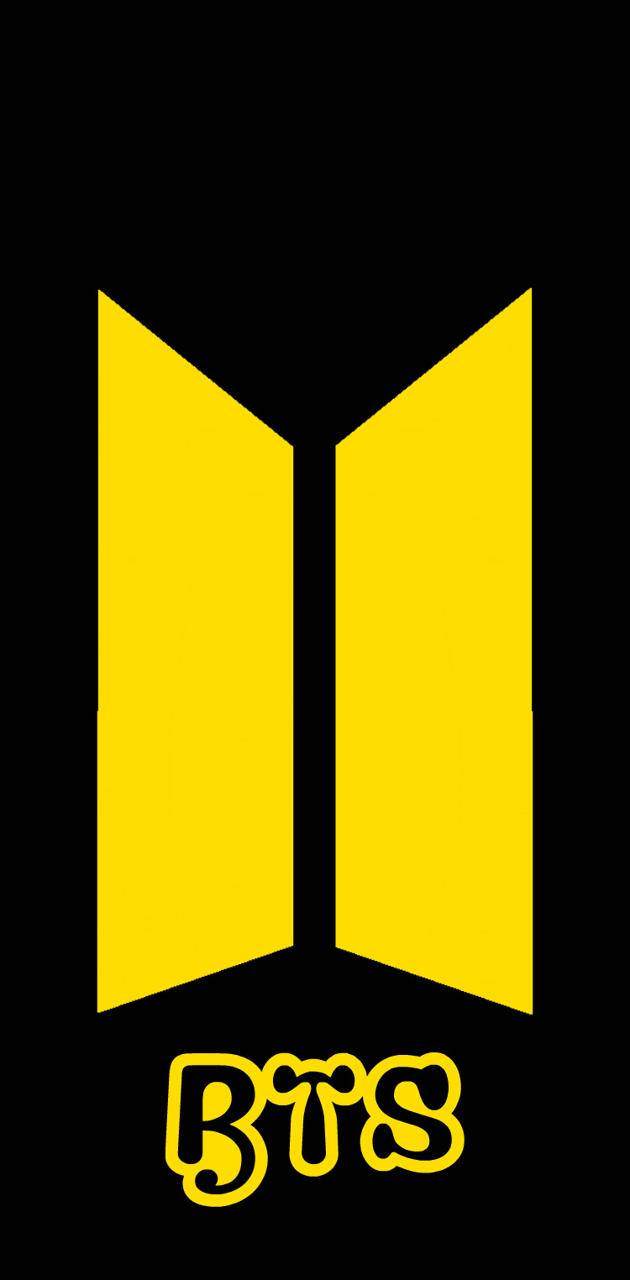Geel BTS-logo Muurpapier