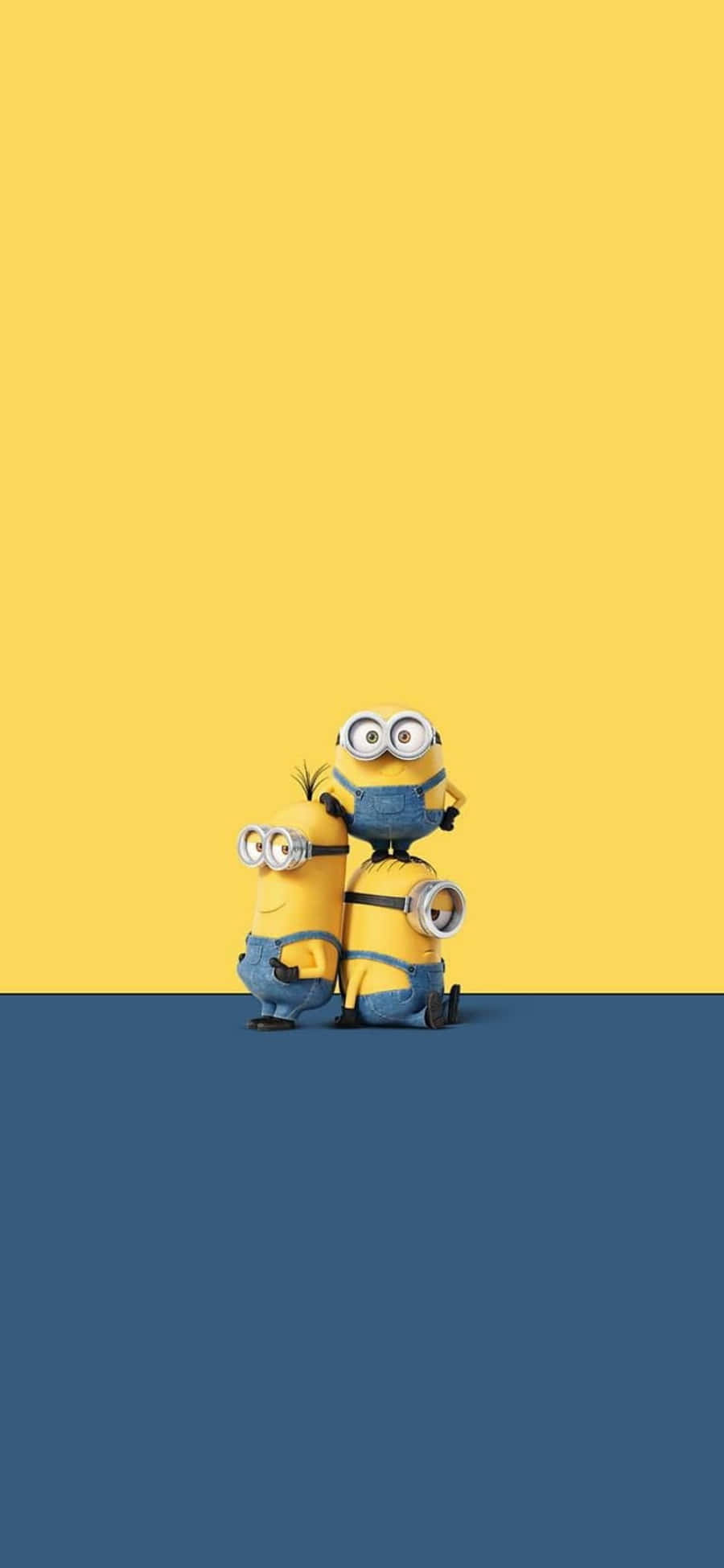 Geel En Blou Despicable Me Minion iPhone Muurpapier