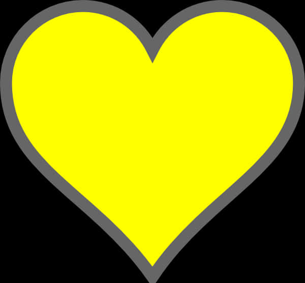 Geel Hart Grafika Muurpapier
