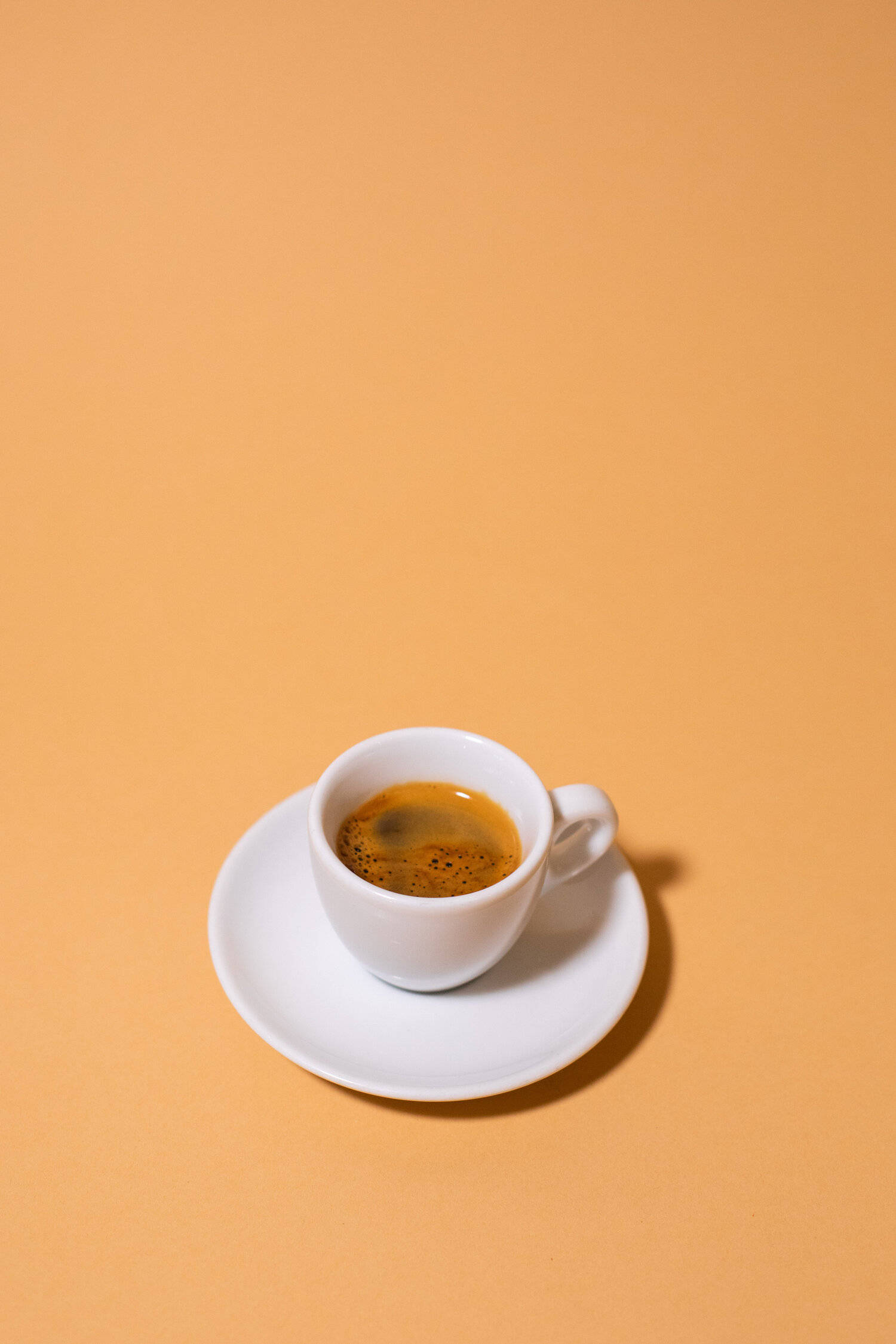 Geel Koffie-estetika Muurpapier