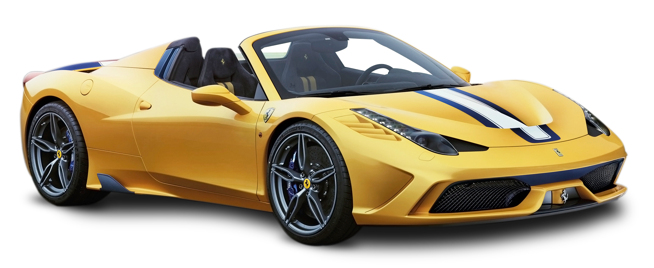 Geel Oopdak Sportmotor Muurpapier