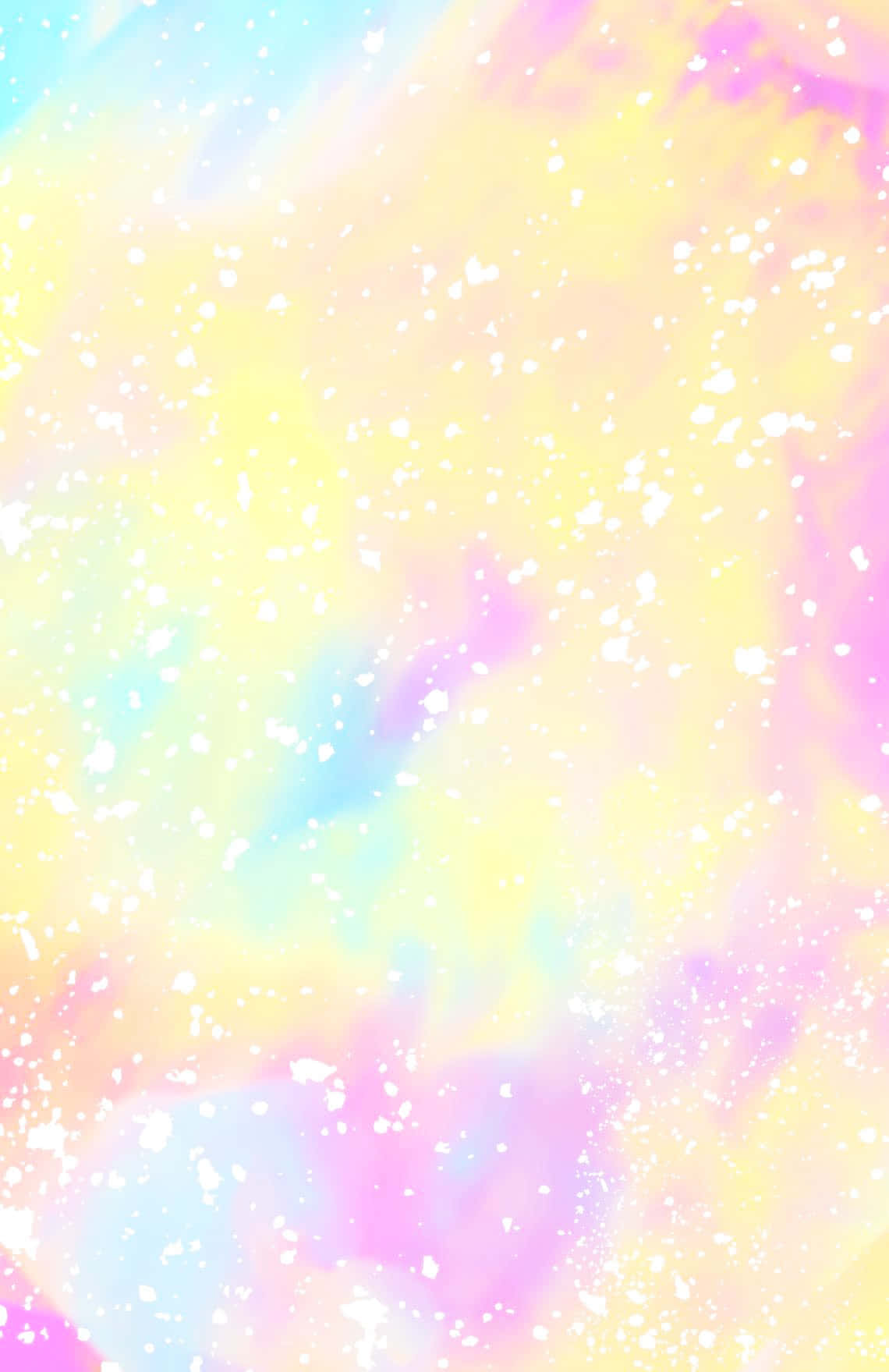 Geel Pastel Tie Dye Agtergrond Muurpapier
