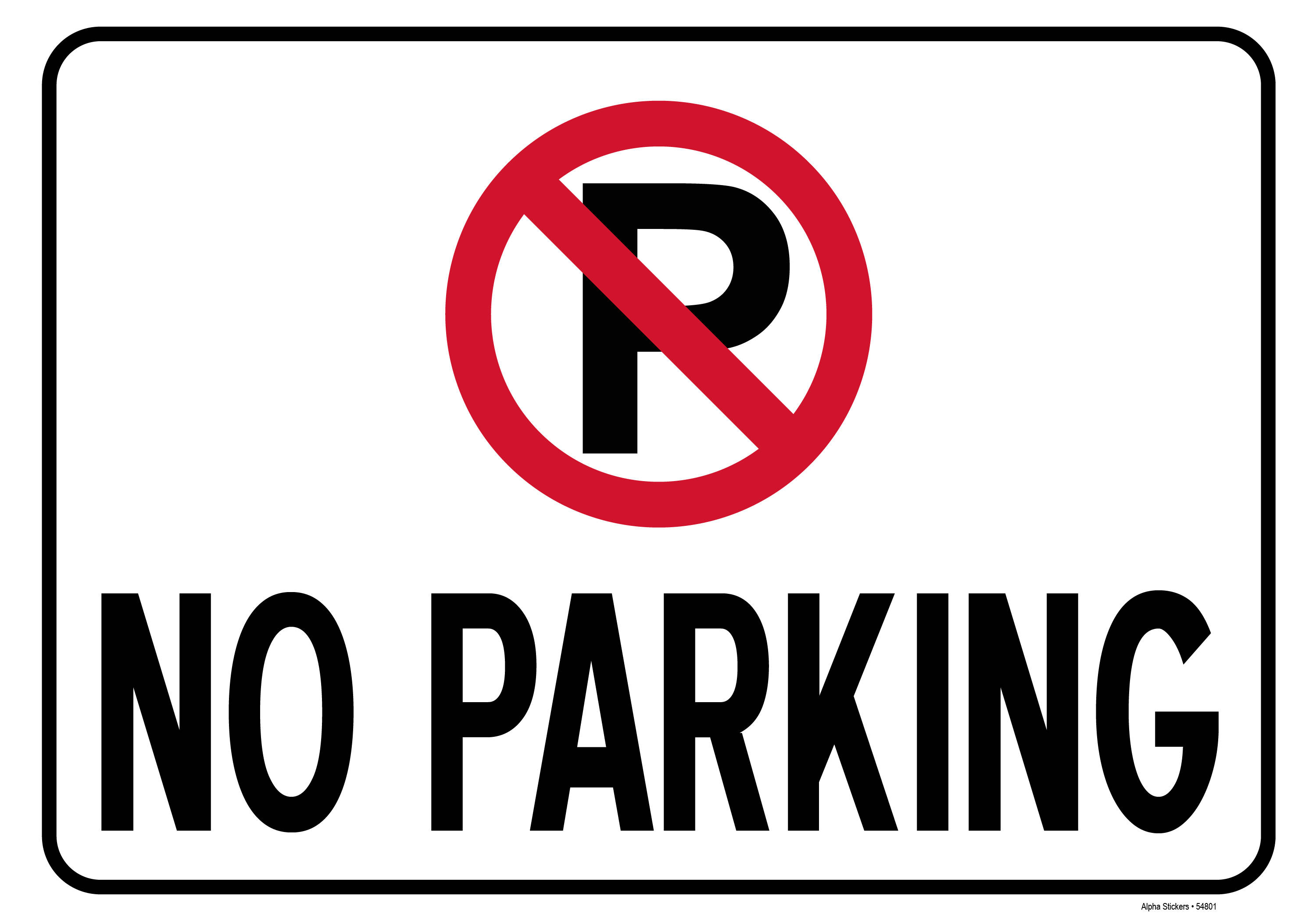Geen Parkering Teken Muurpapier