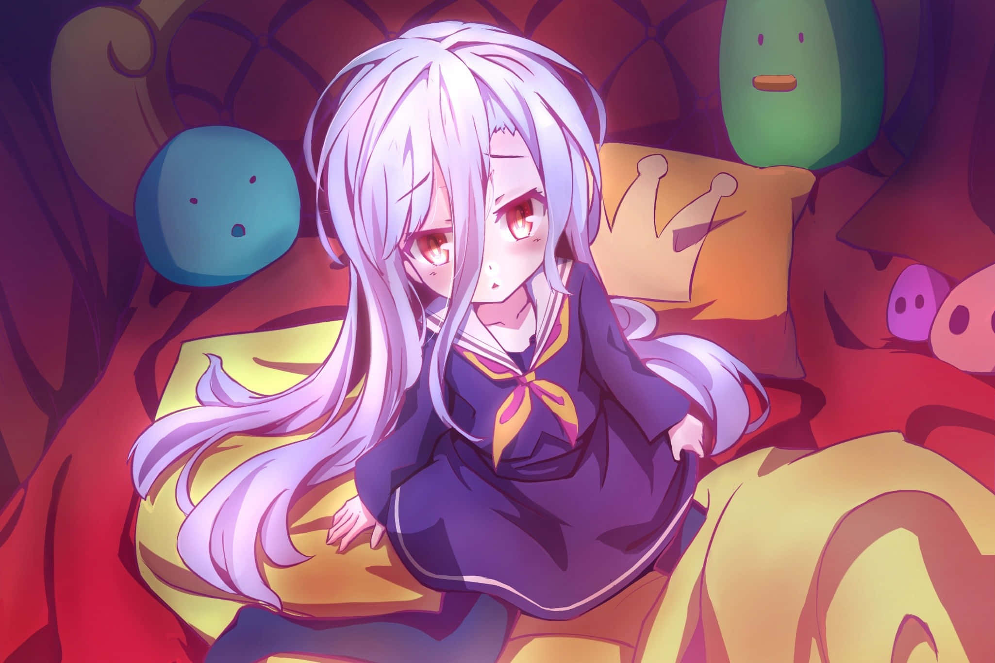 Geen perke, geen grense: No Game No Life Muurpapier