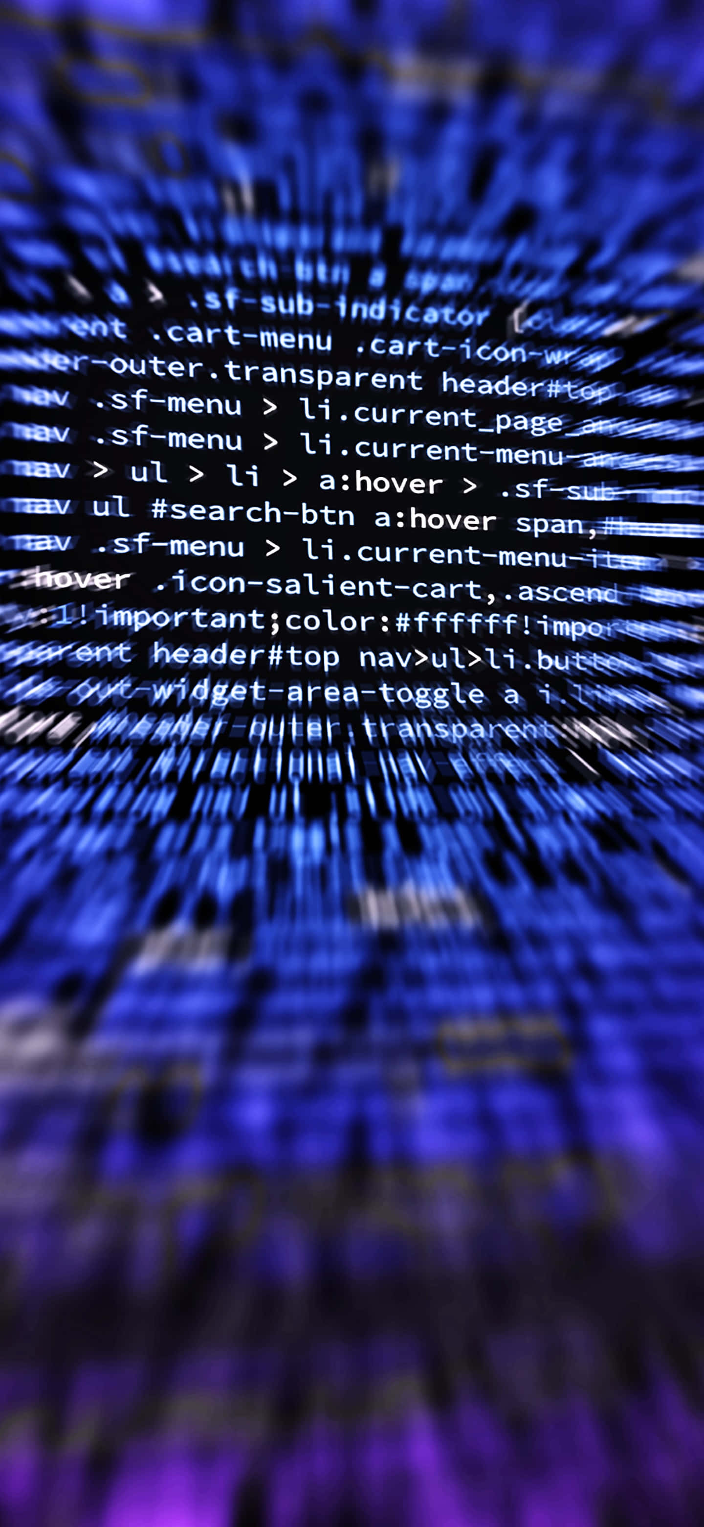 Gefokusde Kode in iPhone X Programmeringsagtergrond Muurpapier