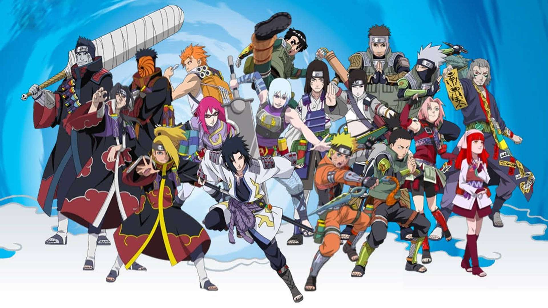 Geheime Shinobi Vergadering in die Winter Muurpapier