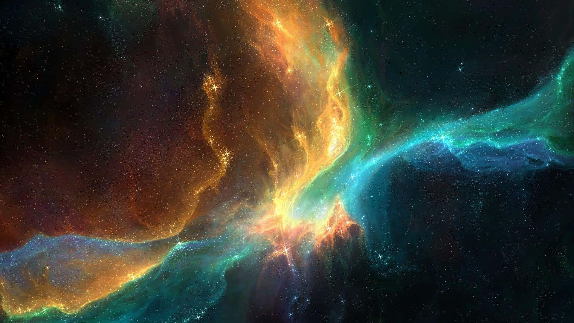 Geheimsinnige Donker Newel in die Dieptes van die Kosmos Muurpapier