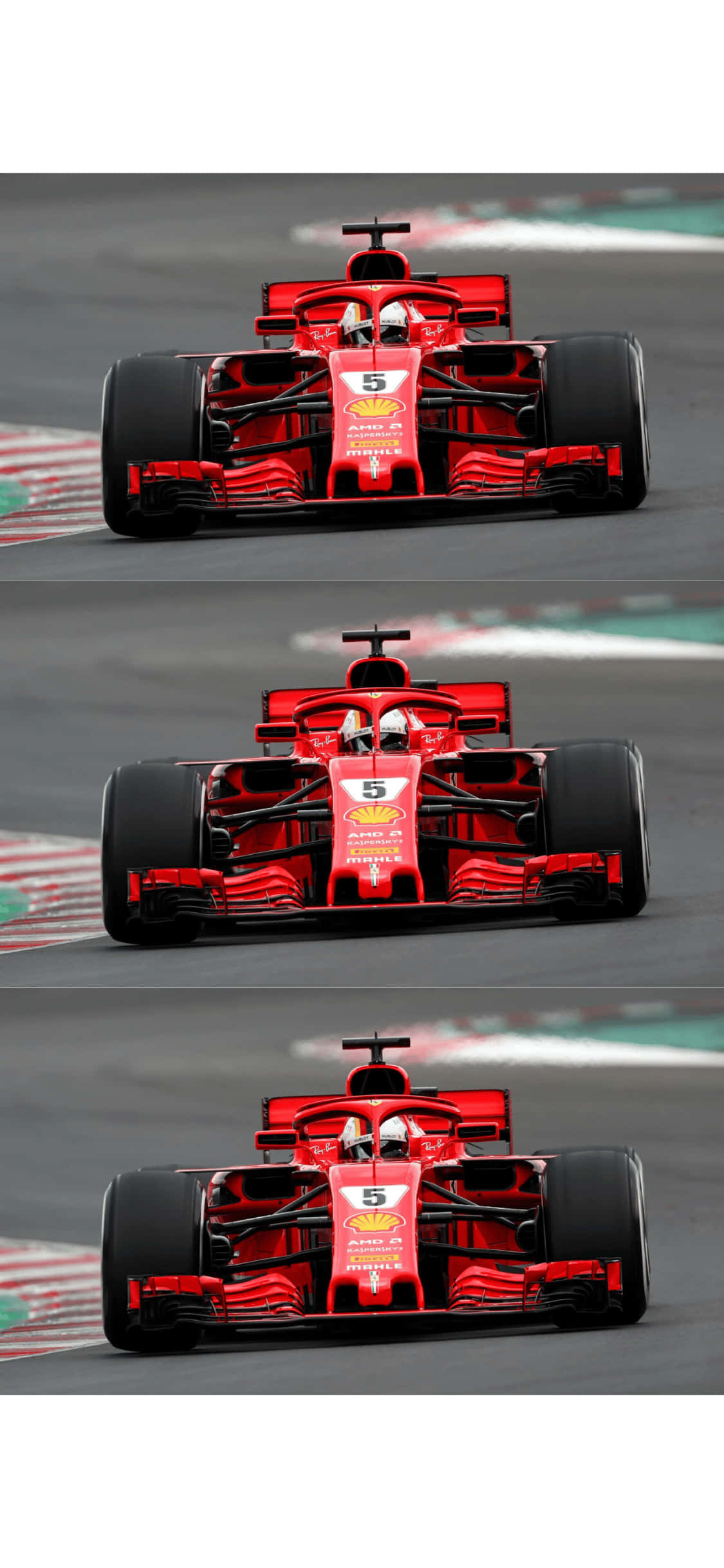 Gelaagde Ferrari iPhone XS F1 2018-agtergrond Muurpapier