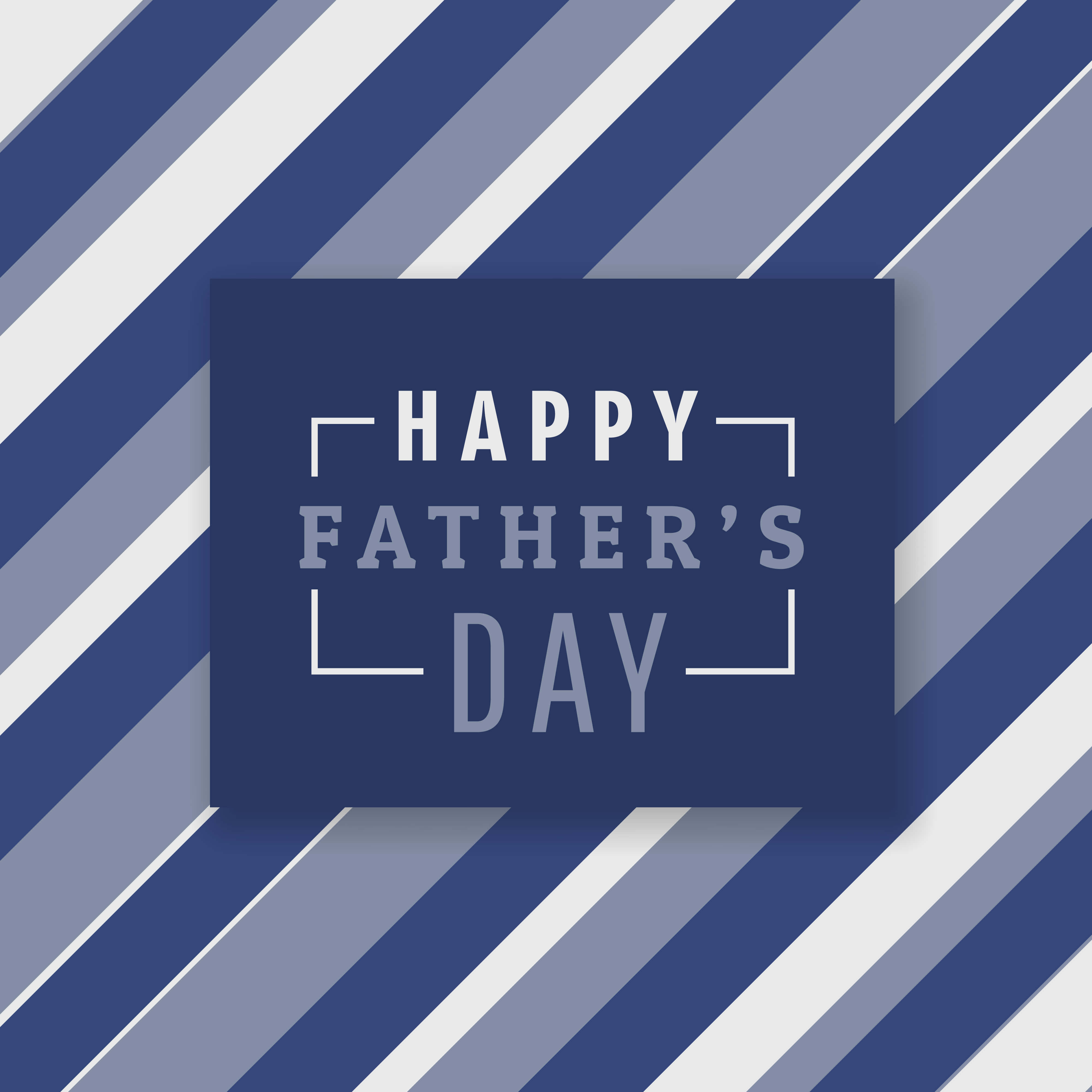 gelukkige vadersdag kaart met blou strepe Muurpapier