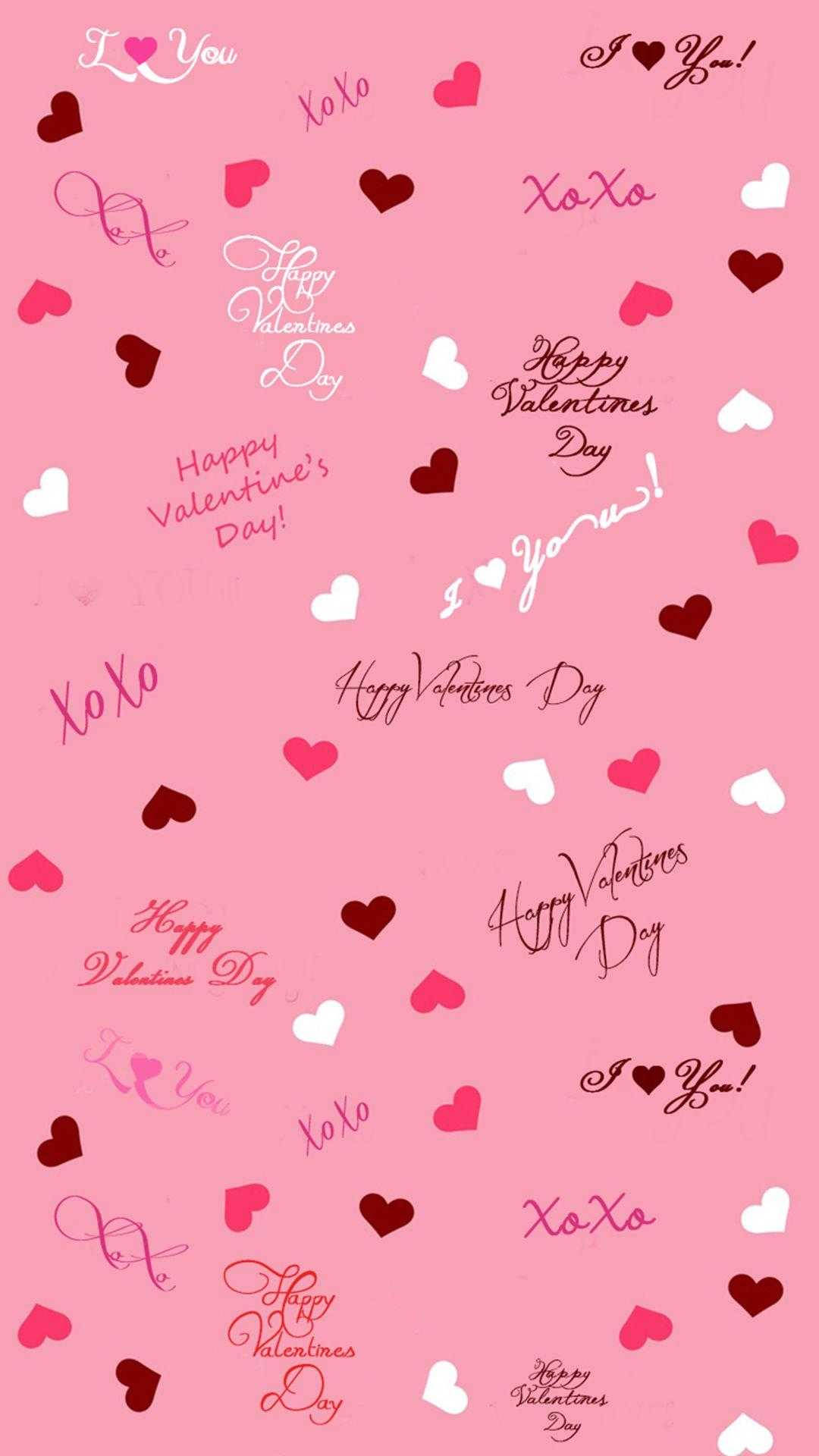 Gelukkige Valentynsdag Preppy PFP Muurpapier