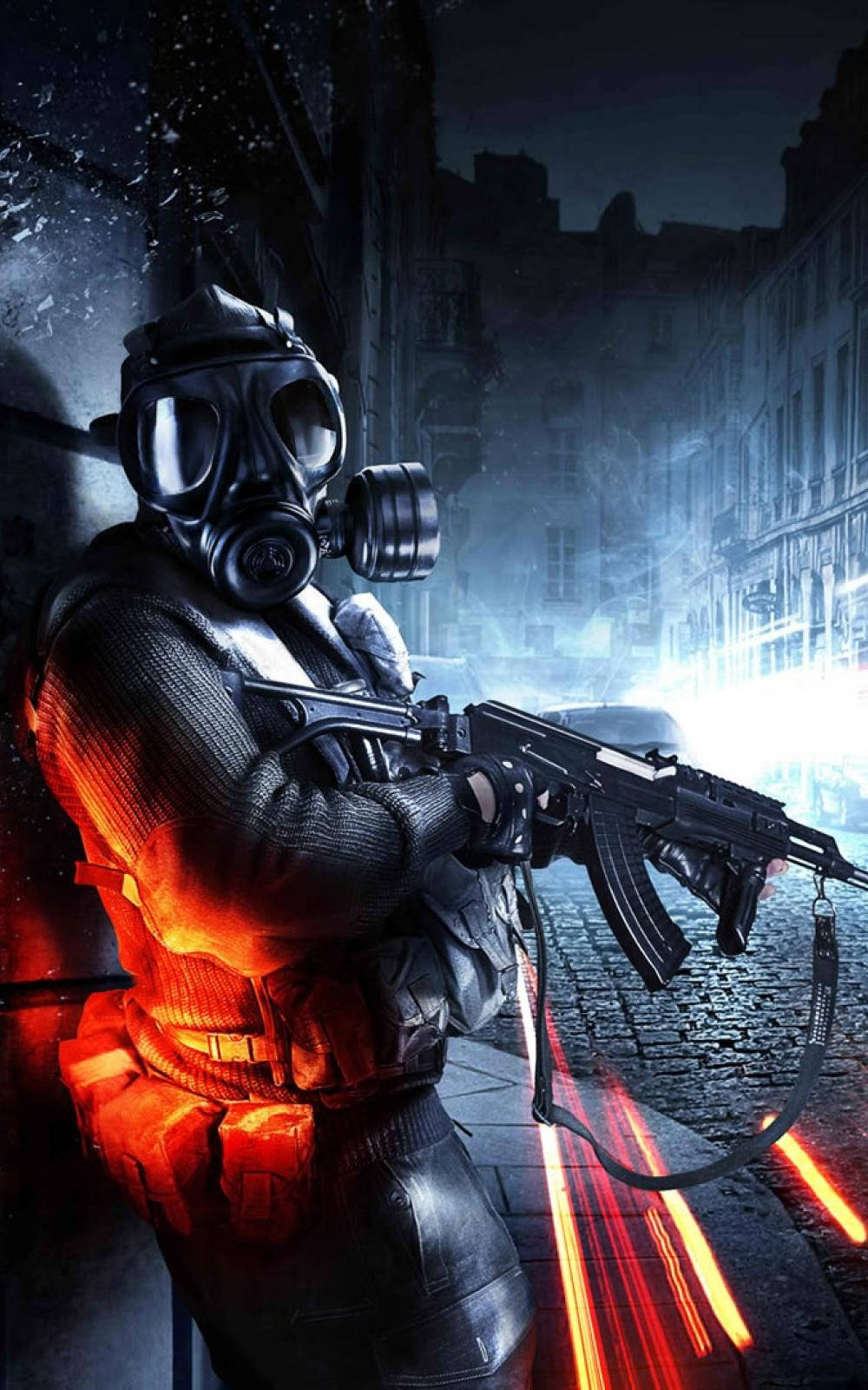 Gemaskerde Soldaat Battlefield 4 Foon Muurpapier