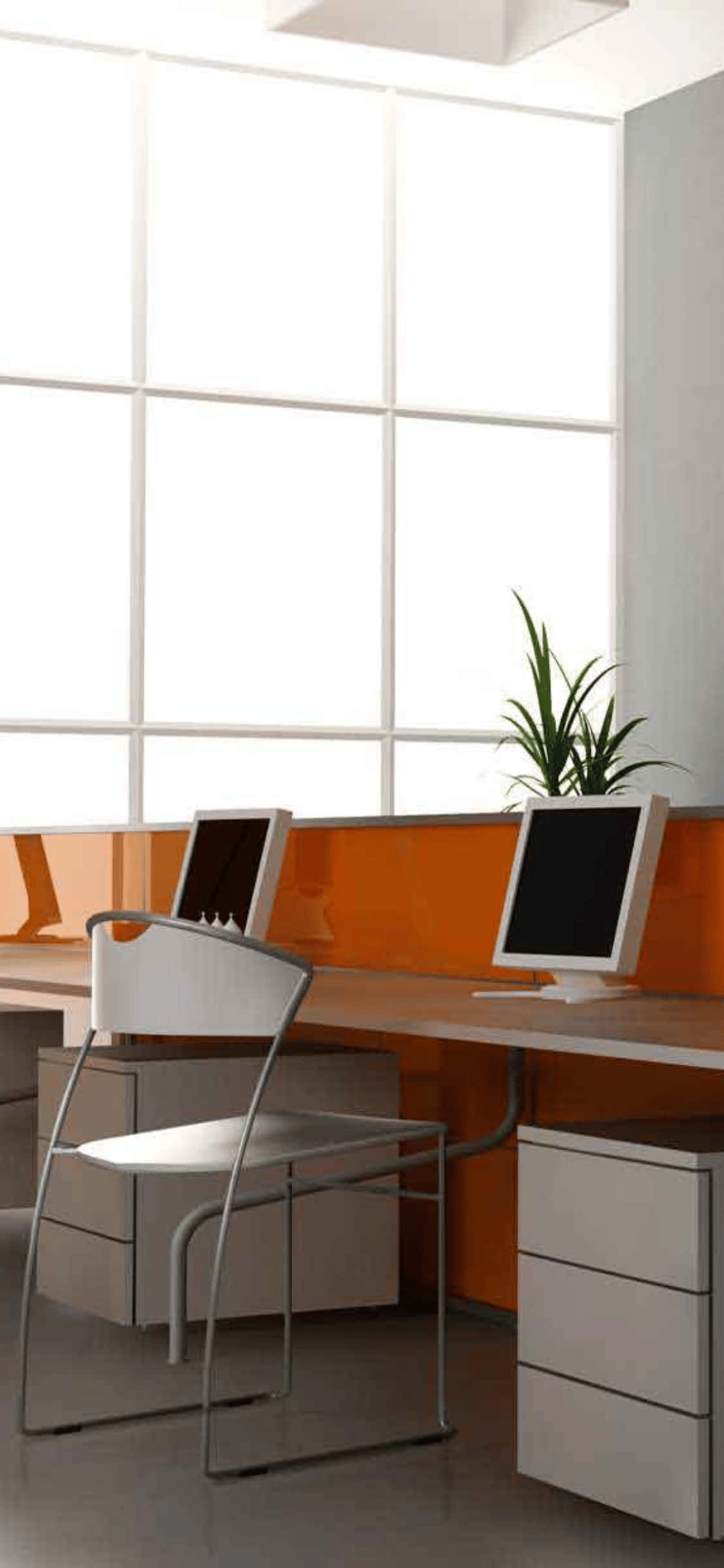Gemeenskaplike Tafel iPhone X Kantoor Agtergrond Muurpapier