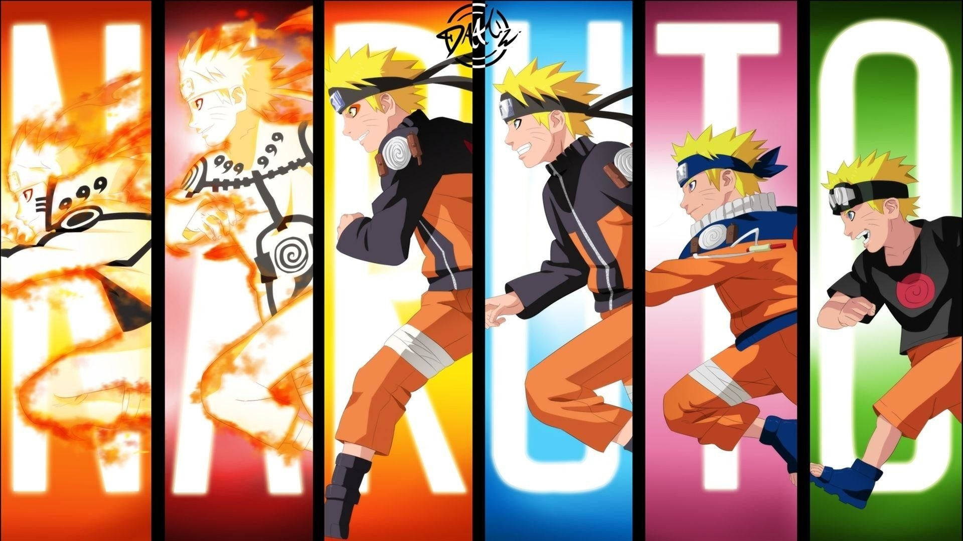 Generasies van Naruto Skenkblad Muurpapier