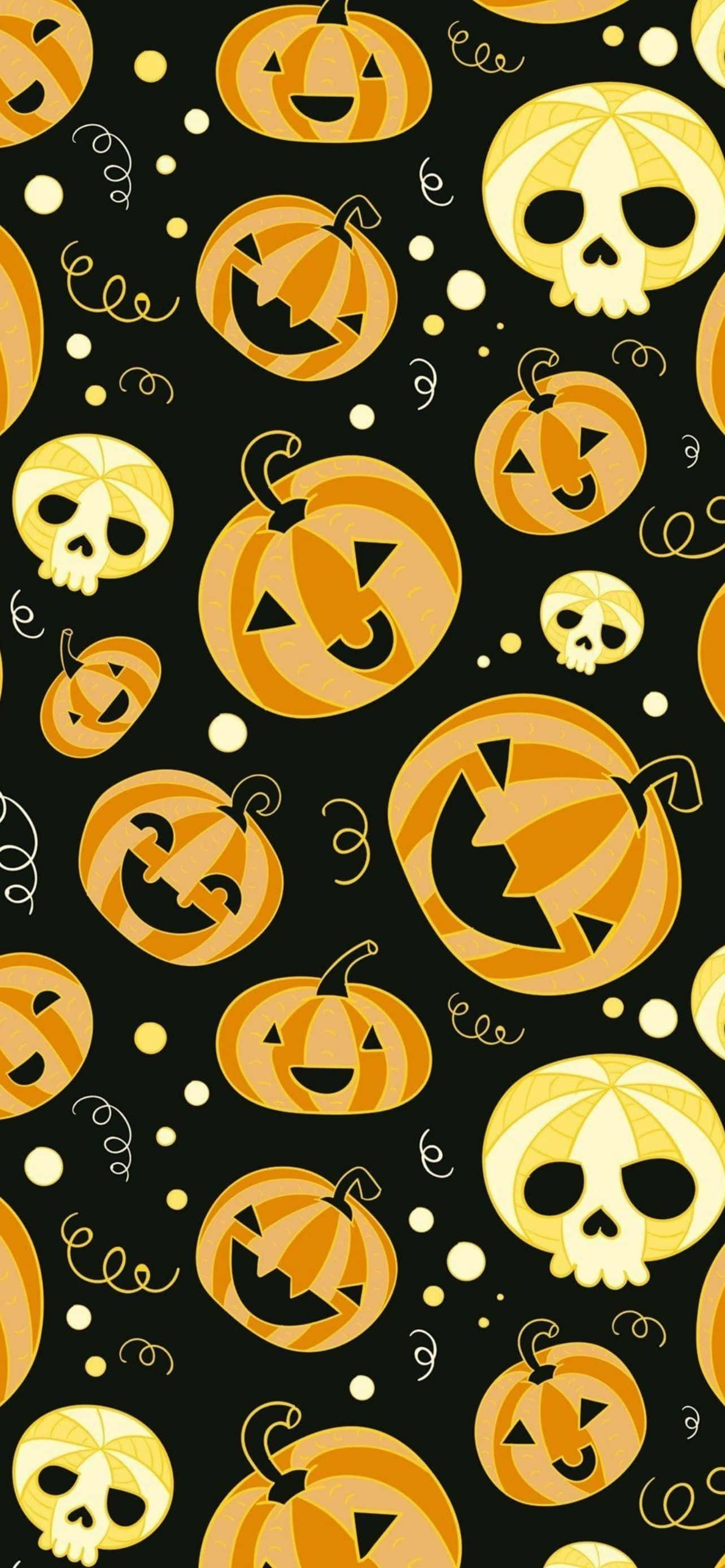 Geniet die Geestige Pret van Halloween met 'n iPhone Muurpapier