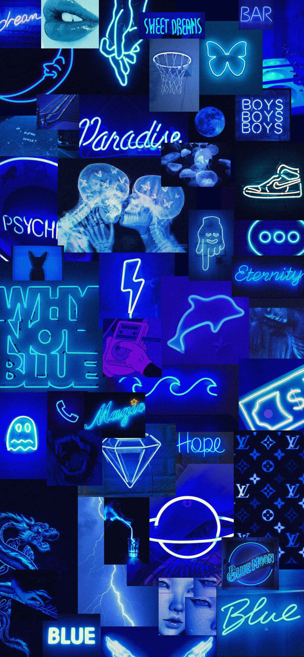 Geniet die kalmerende effekte van rustige blou by Aesthetic Blue Muurpapier