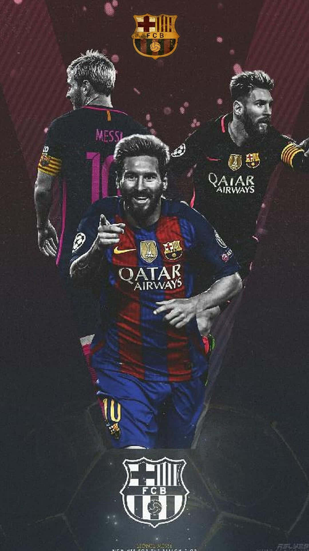 Geniet die Lewe met die Nuwe Messi iPhone Muurpapier