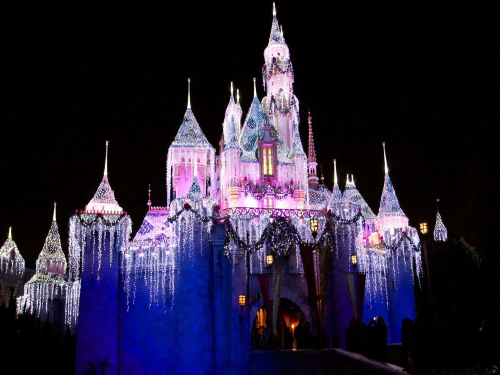 Geniet die Magie van Disney hierdie Kersfees Muurpapier