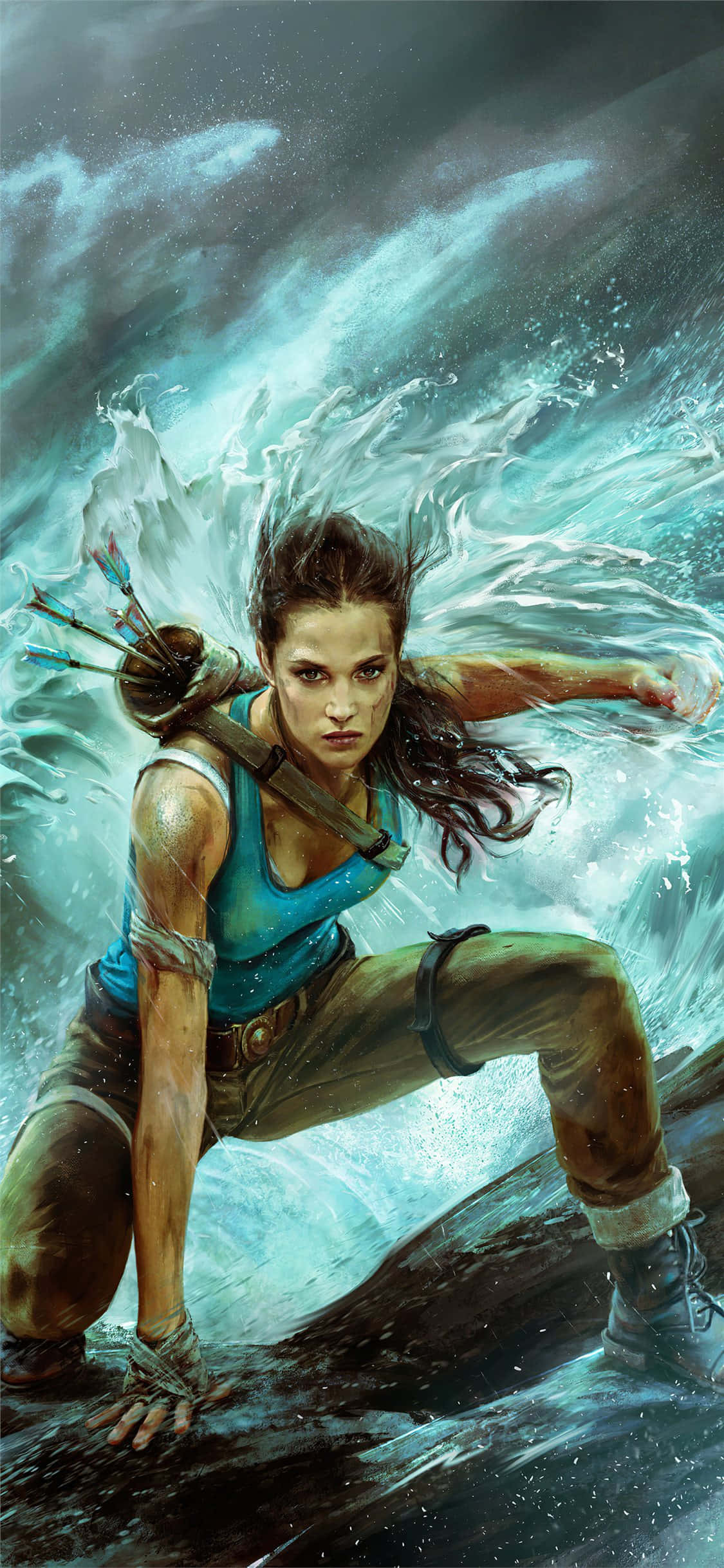 Geniet die mees intense en meesleurende speletjie-ervaring met die Pixel 3 en Shadow of the Tomb Raider. Muurpapier