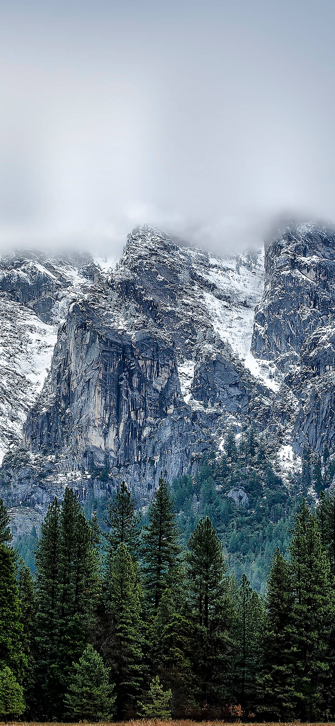 Geniet die skoonheid van Yosemite op jou iPhone Muurpapier