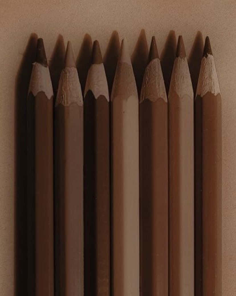 Geniet die skoonheid van die natuur in die estetiese bruin toneel Muurpapier