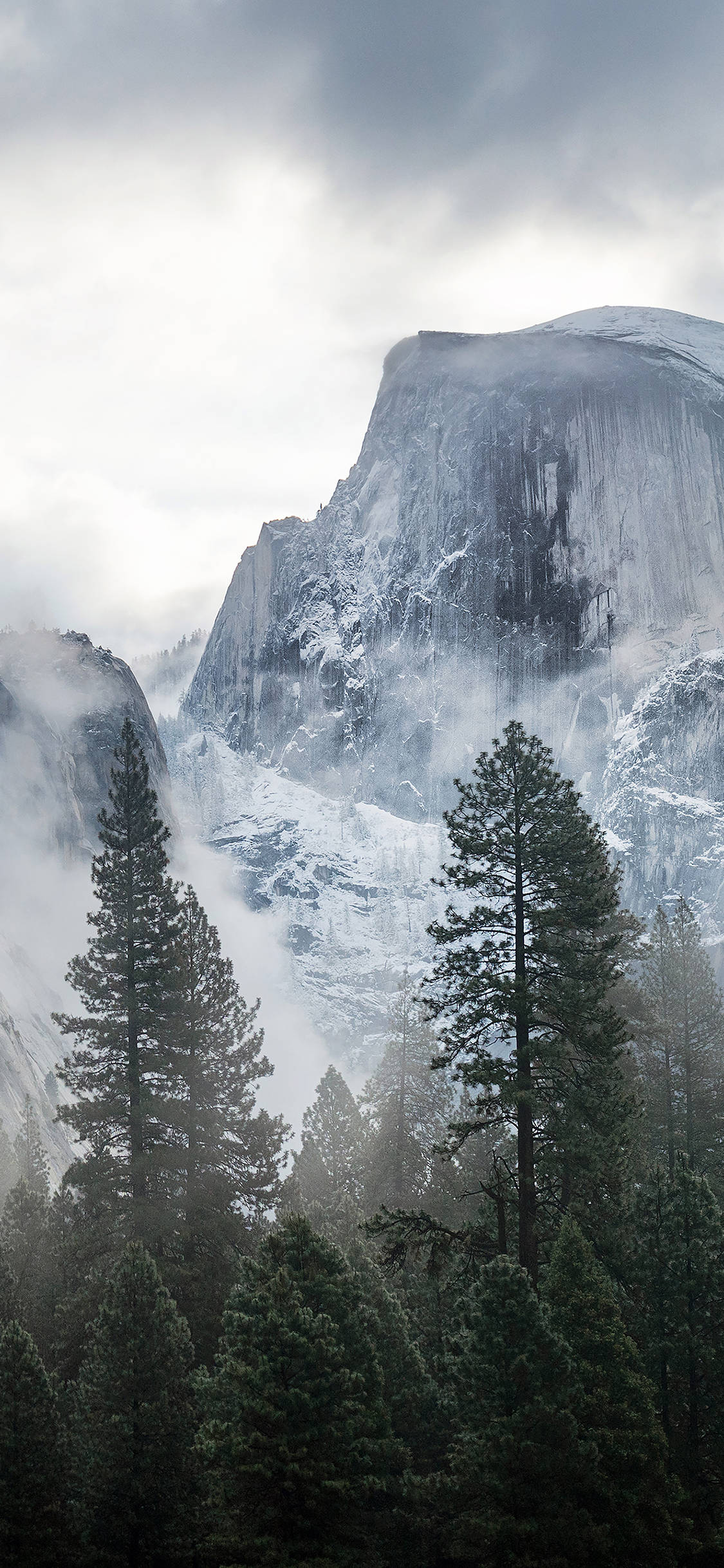 Geniet die skoonheid en wonders van Yosemite vanaf jou iPhone Muurpapier