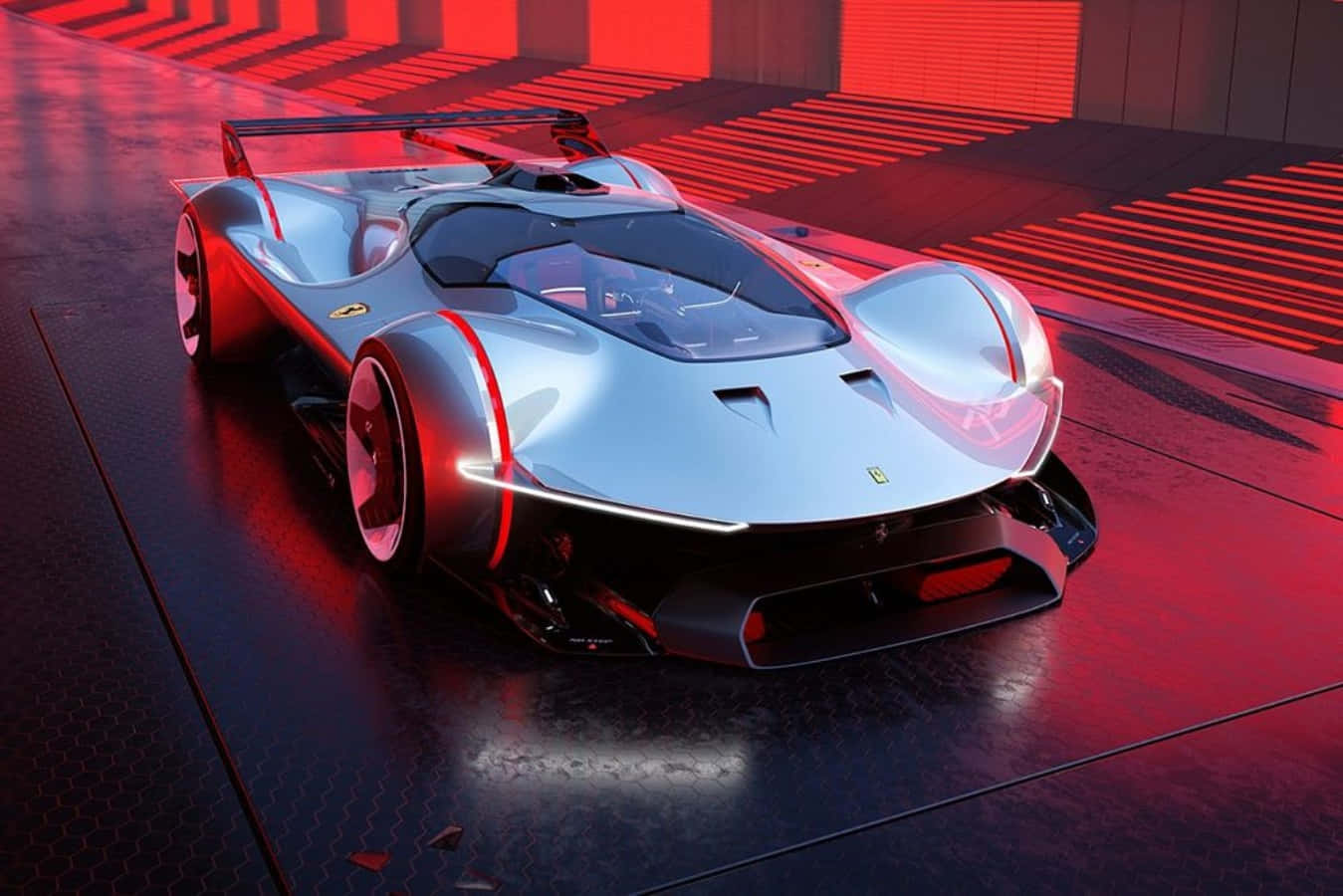 Geniet die wind in 'n ikoniese Ferrari Muurpapier