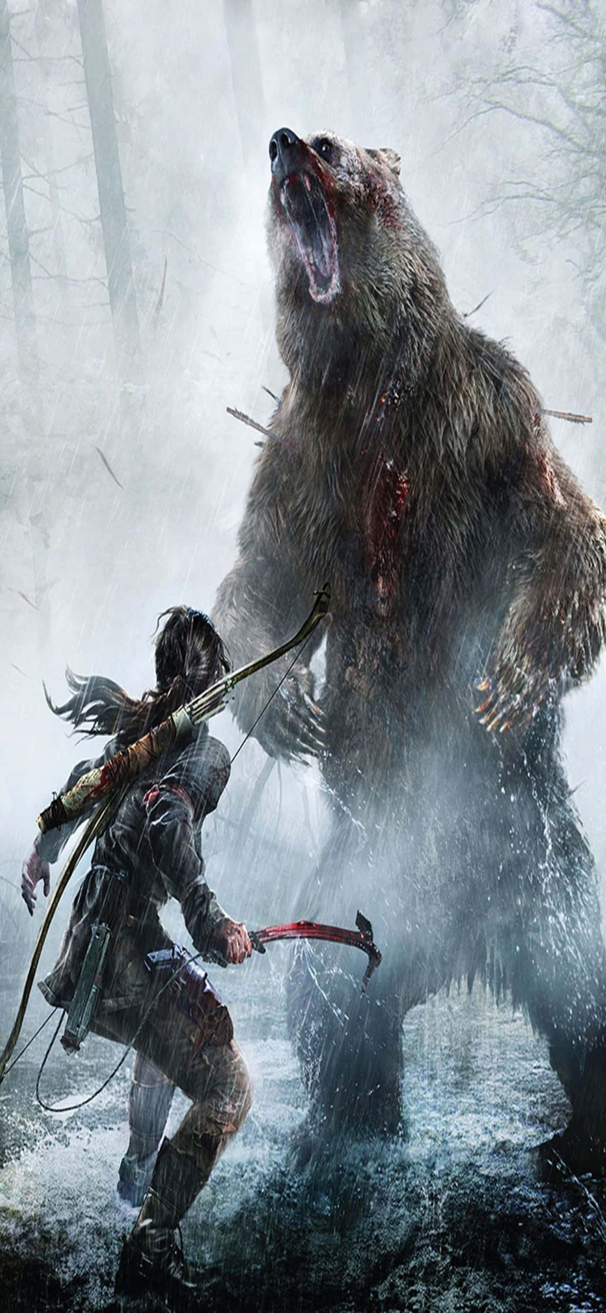 Geniet Gevegte en Verkenning in die Jongste Aflewering van Tomb Raider Muurpapier