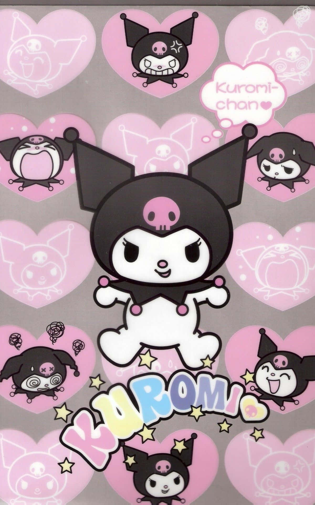 Geniet jou Kuromi iPhone, die perfekte keuse vir diegene wat die oulike Hello Kitty-karakter liefhet. Muurpapier