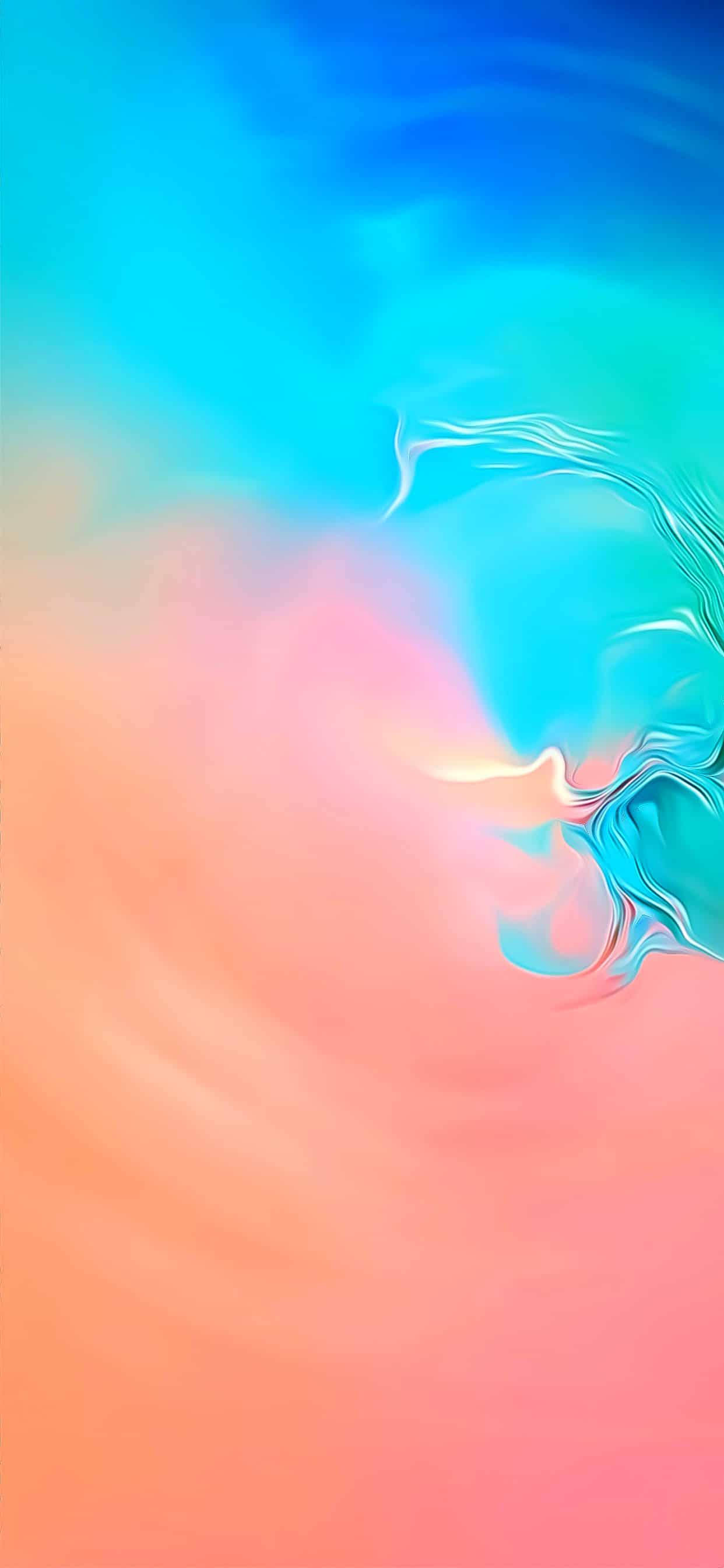 Geniet Kleurvolle Geluk met Samsung Galaxy S10 Muurpapier