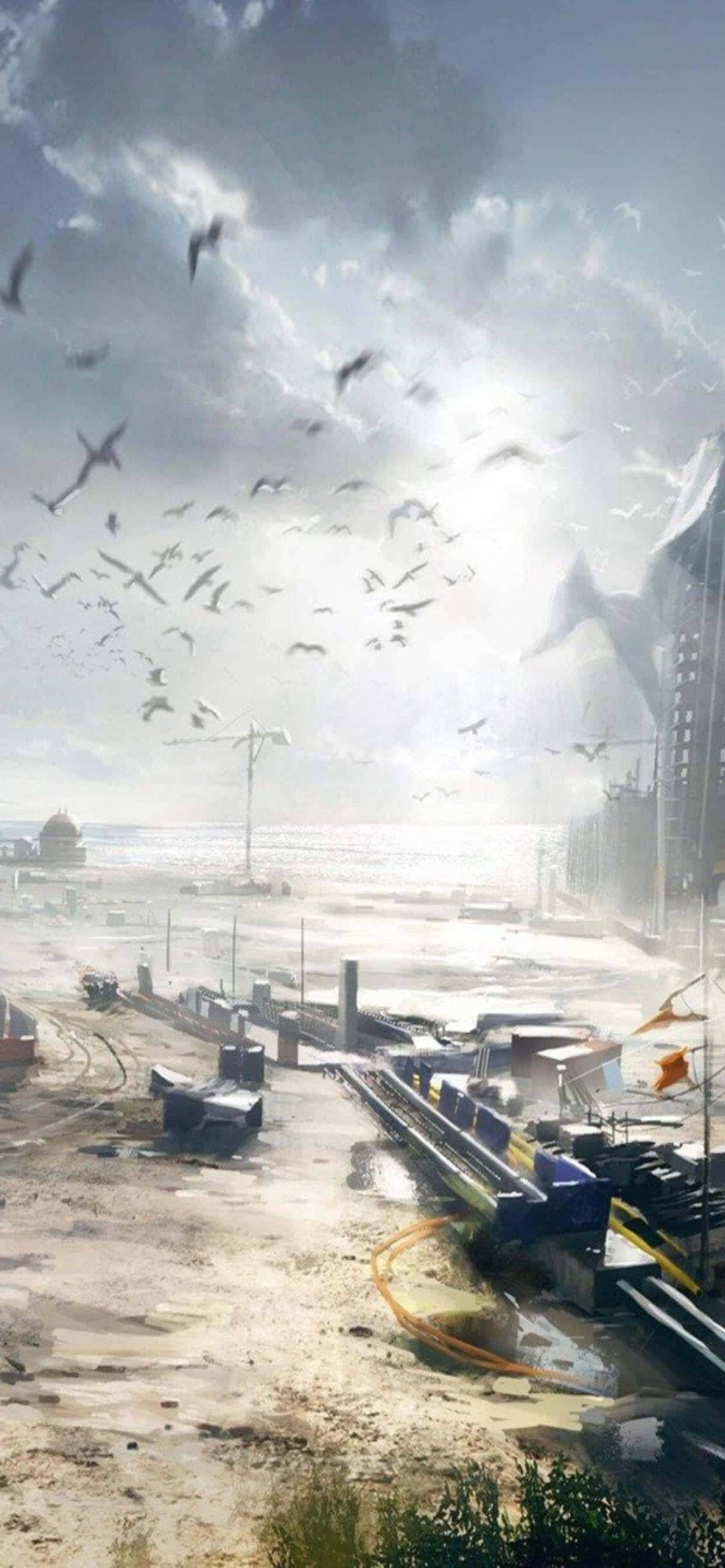 Geniet 'n epiese speletjie-ervaring met die iPhone Xs Max en Battlefield 4. Muurpapier