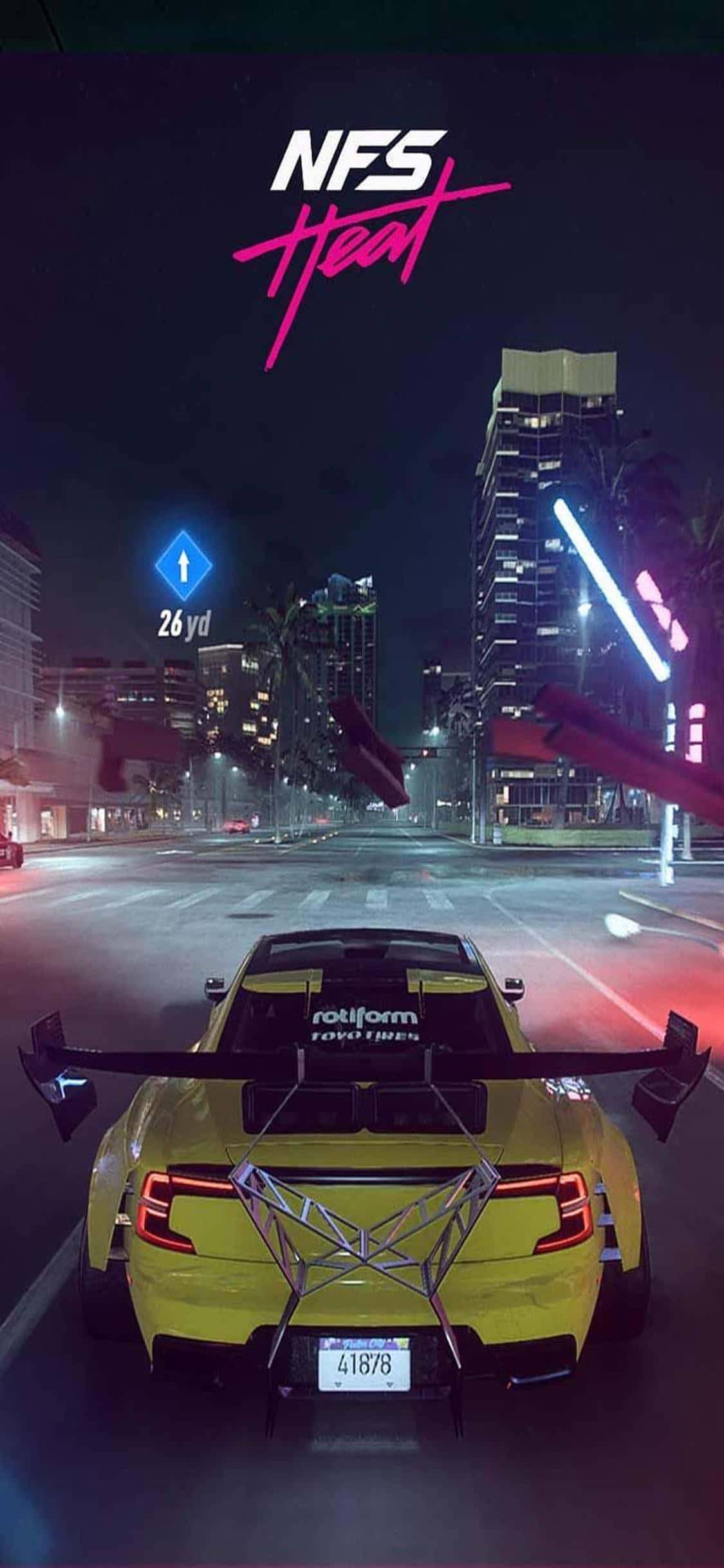 Geniet 'n opwindende rit met Need for Speed Heat op jou iPhone Xs Muurpapier