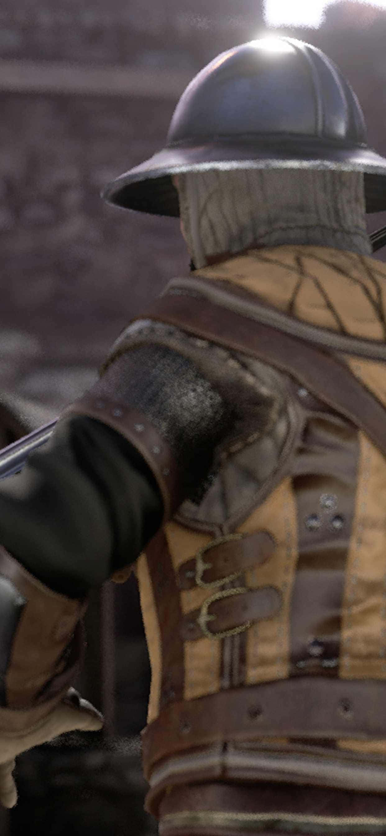 Geniet om Mordhau op jou iPhone Xs Max te speel Muurpapier