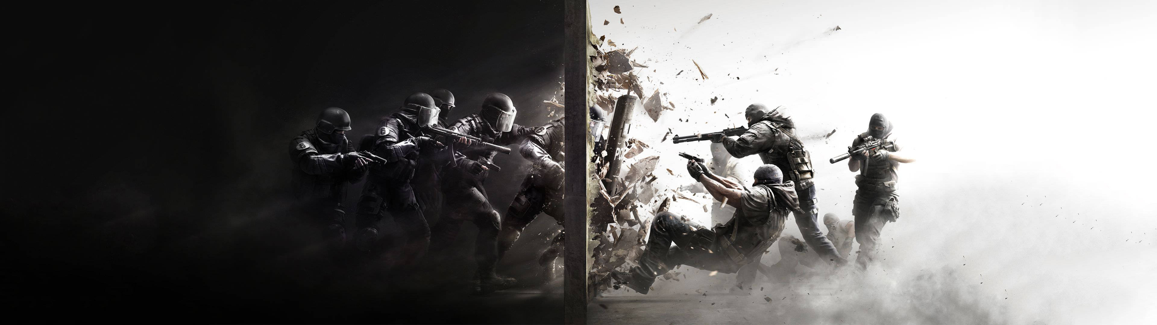 Geniet Rainbow Six Siege in pragtige detail op twee skerms Muurpapier