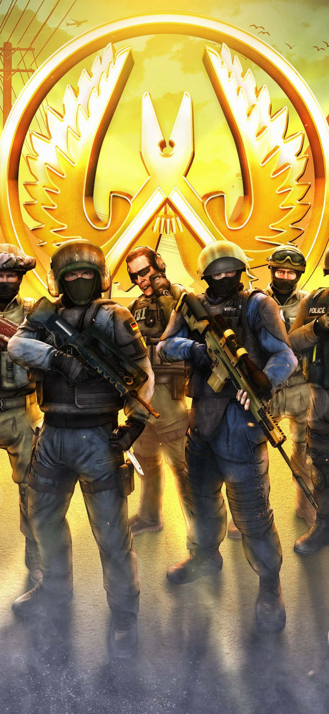 Geniet Counter-Strike Global Offensive met iPhone Xs Muurpapier