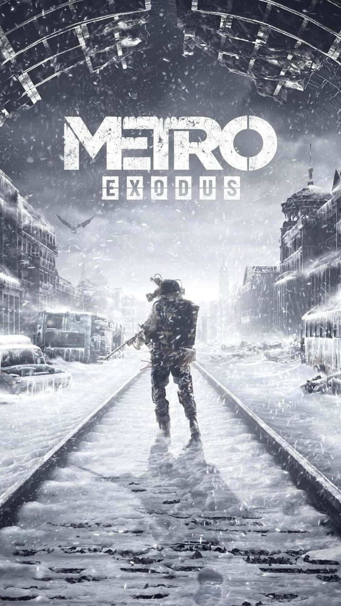 Geniet van die asemrowende beeldmateriaal van Metro Last Light op jou iPhone X Muurpapier