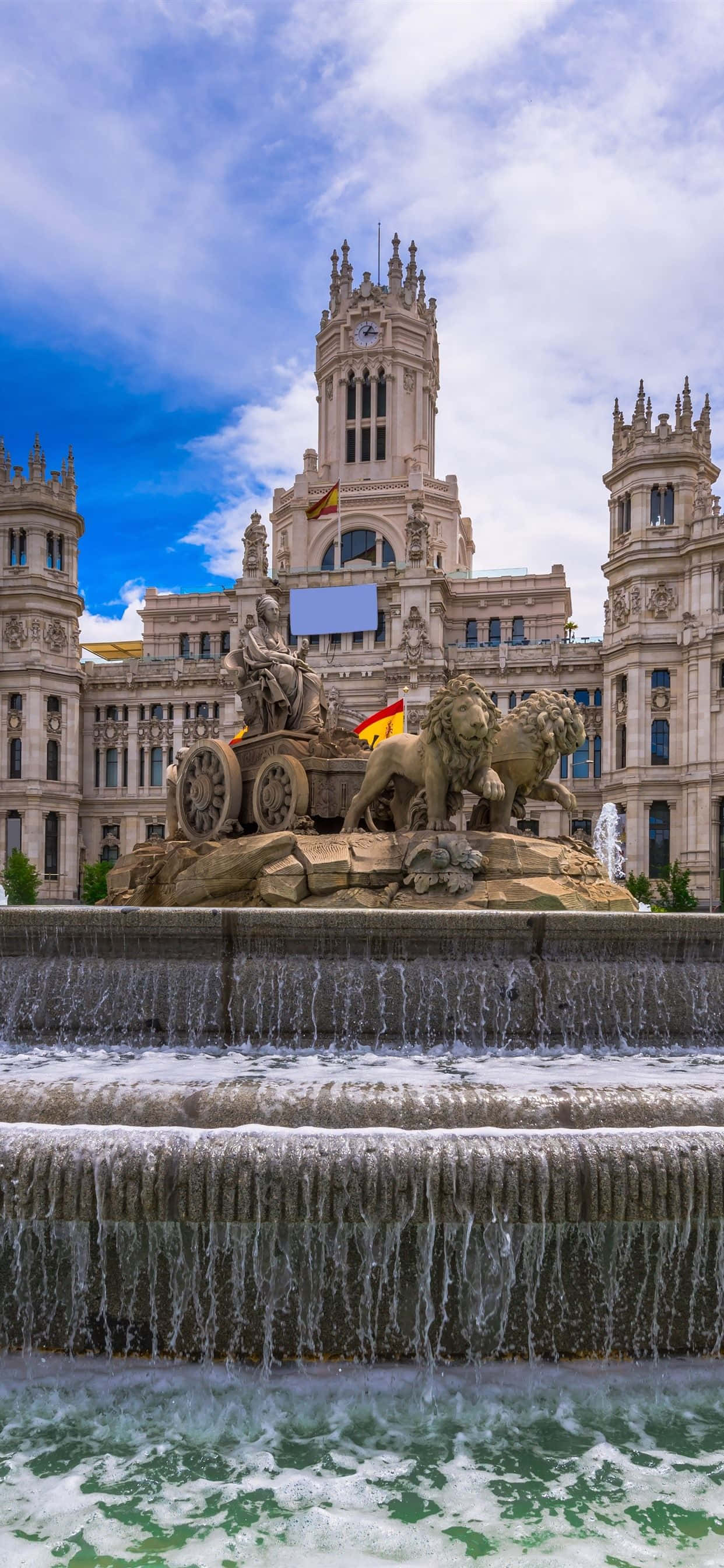 Geniet van 'n betowerende sonsondergang in Barcelona, Spanje Muurpapier