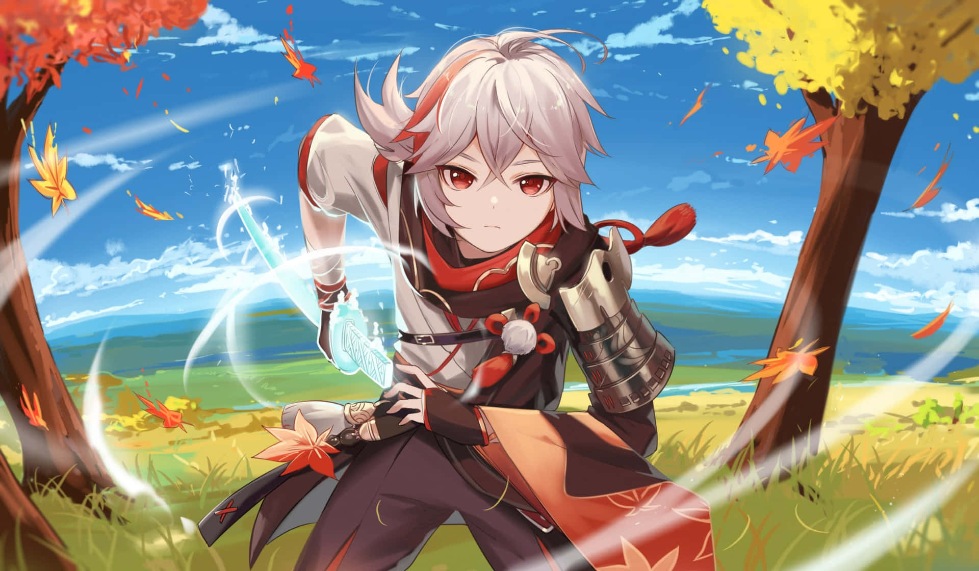 Genshin Impact Kazuha — Genshin impact GIF Muurpapier
