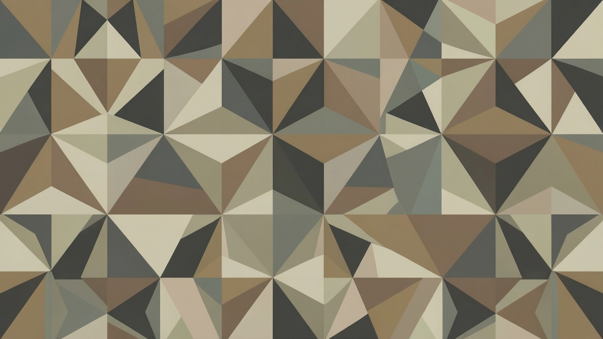 Geometriese Aardtone Muurpapier