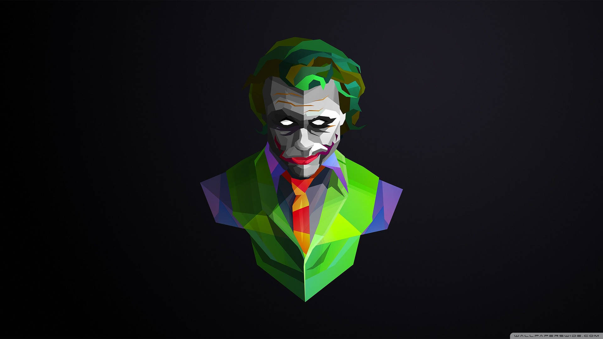 Geometriese Dark Knight Joker-agtergrond