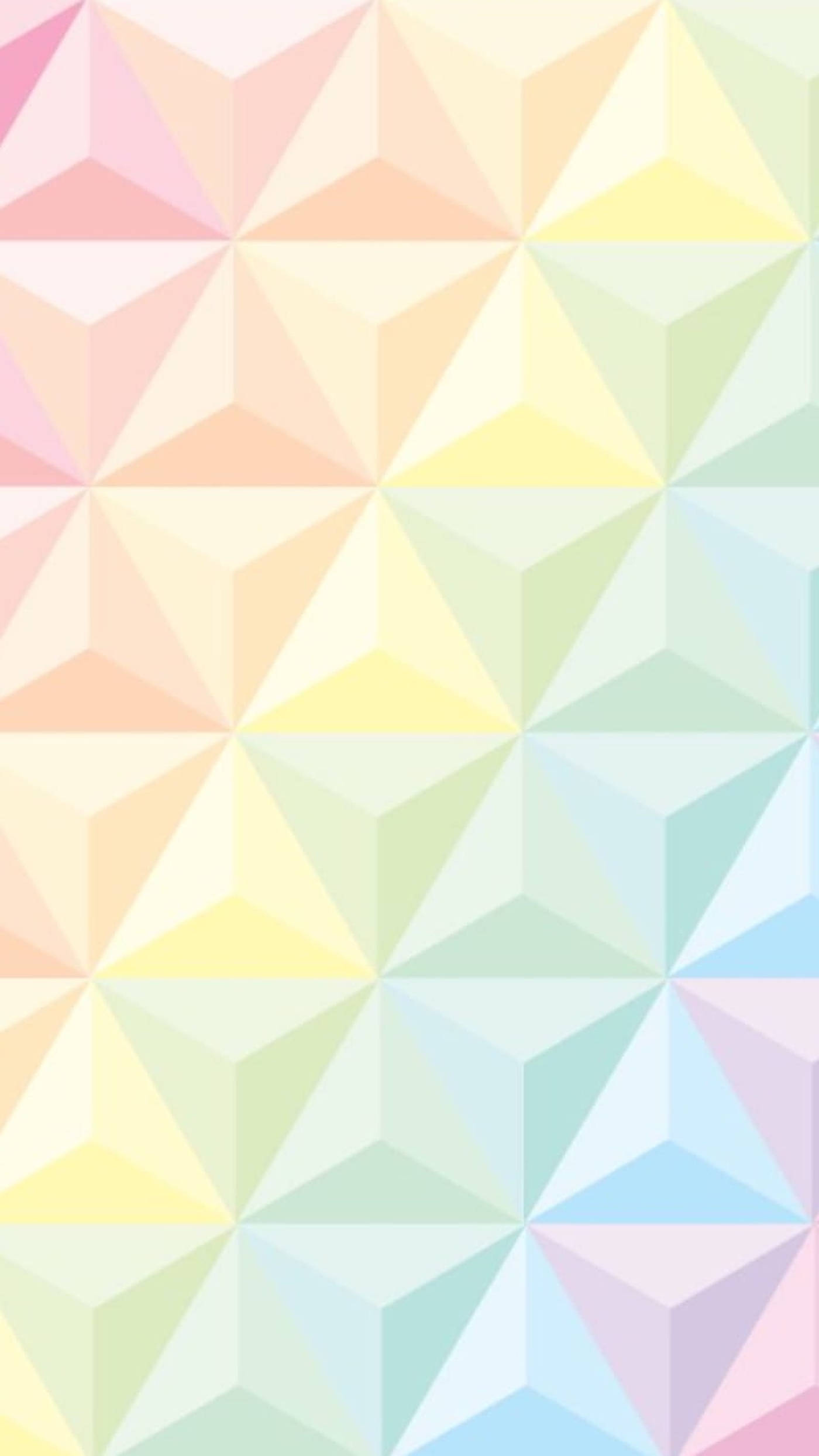 Geometriese Driehoek Pastel Reënboog Vektorkuns Muurpapier