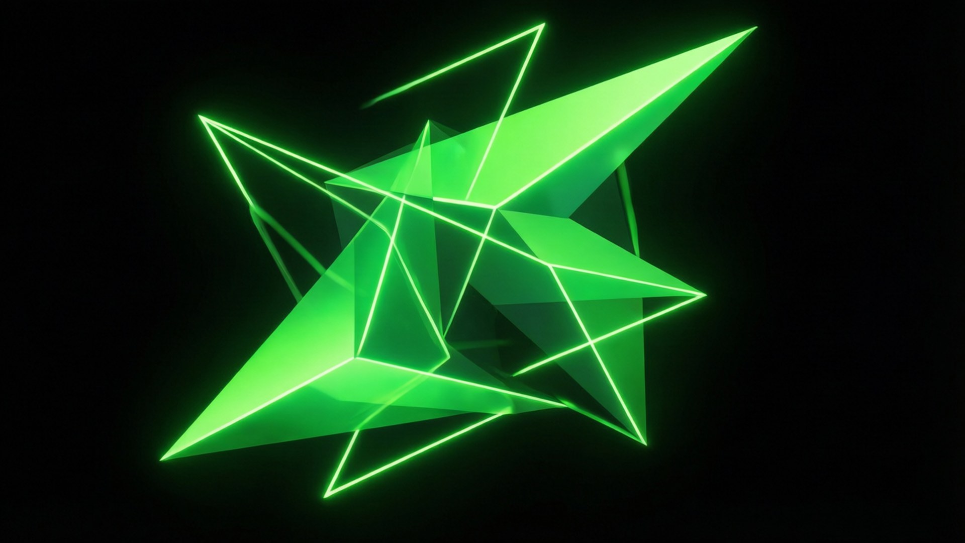 Geometriese Gloed Muurpapier