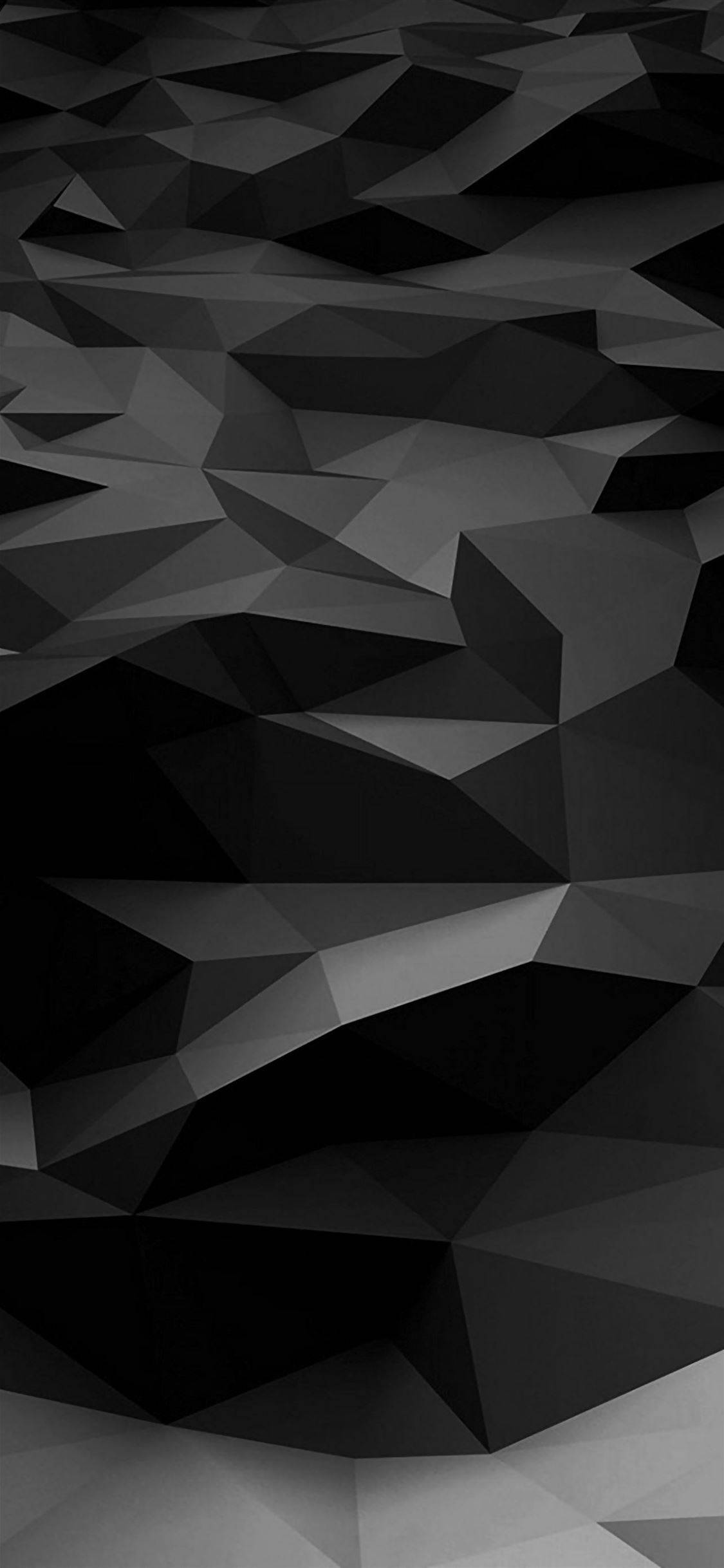 Geometriese Ontwerp Swart Apple iPhone Muurpapier