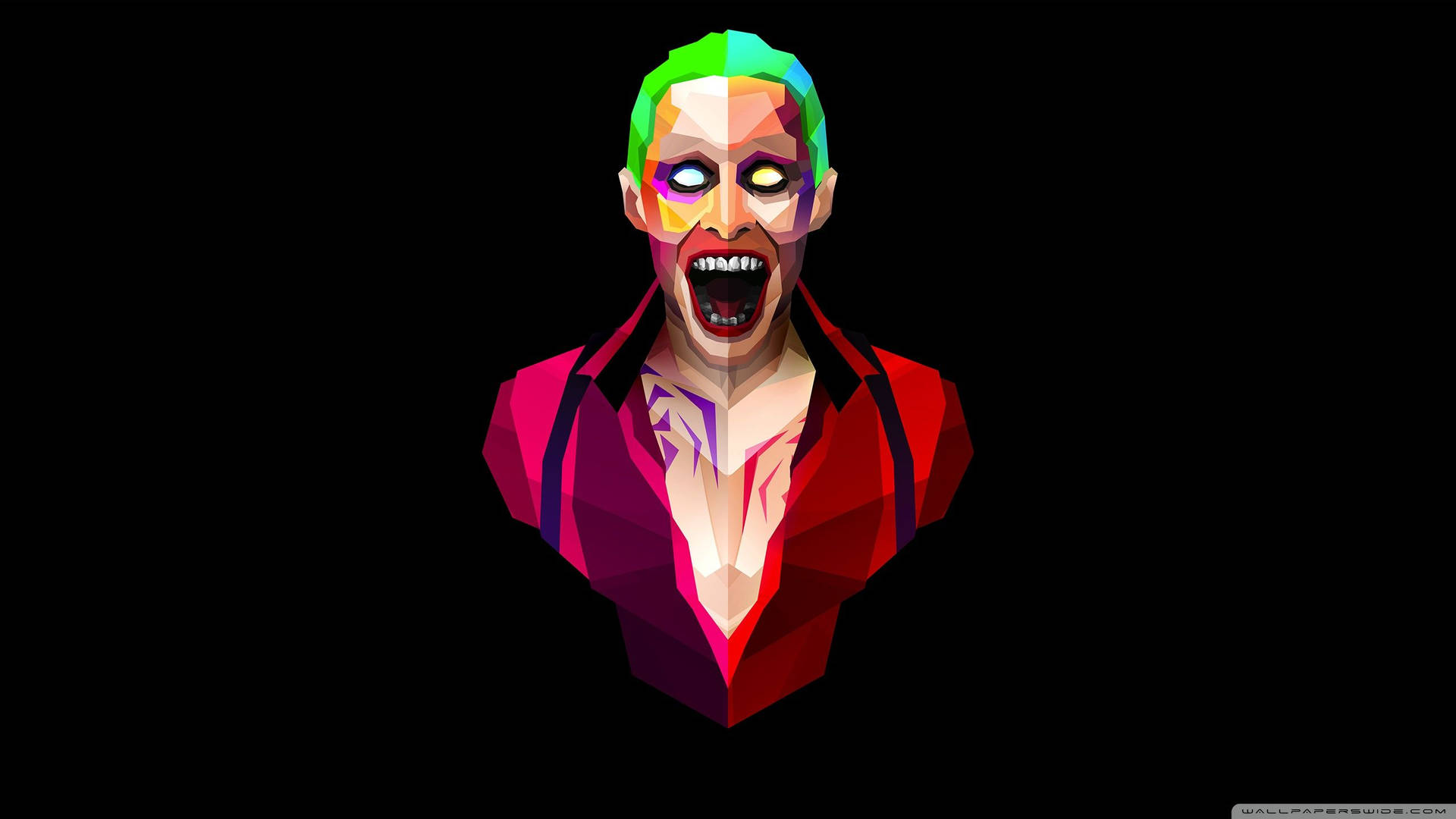 Geometriese Selfmoordspan Joker Agtergrond