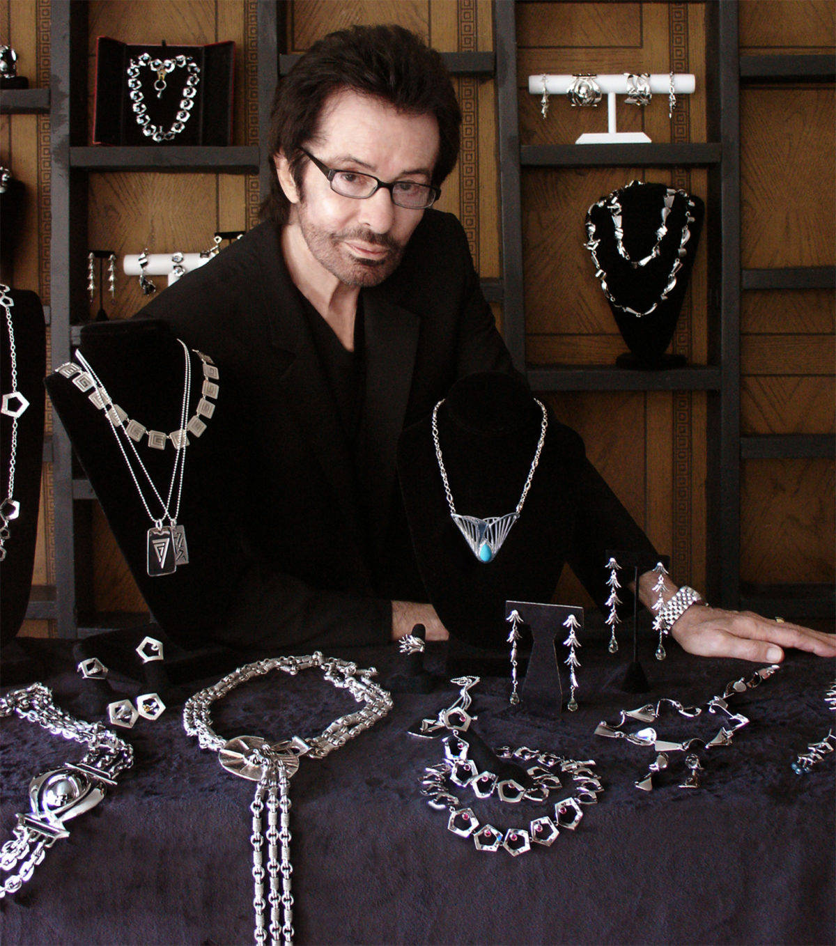 George Chakiris Versamelings Silwer Juwele Muurpapier