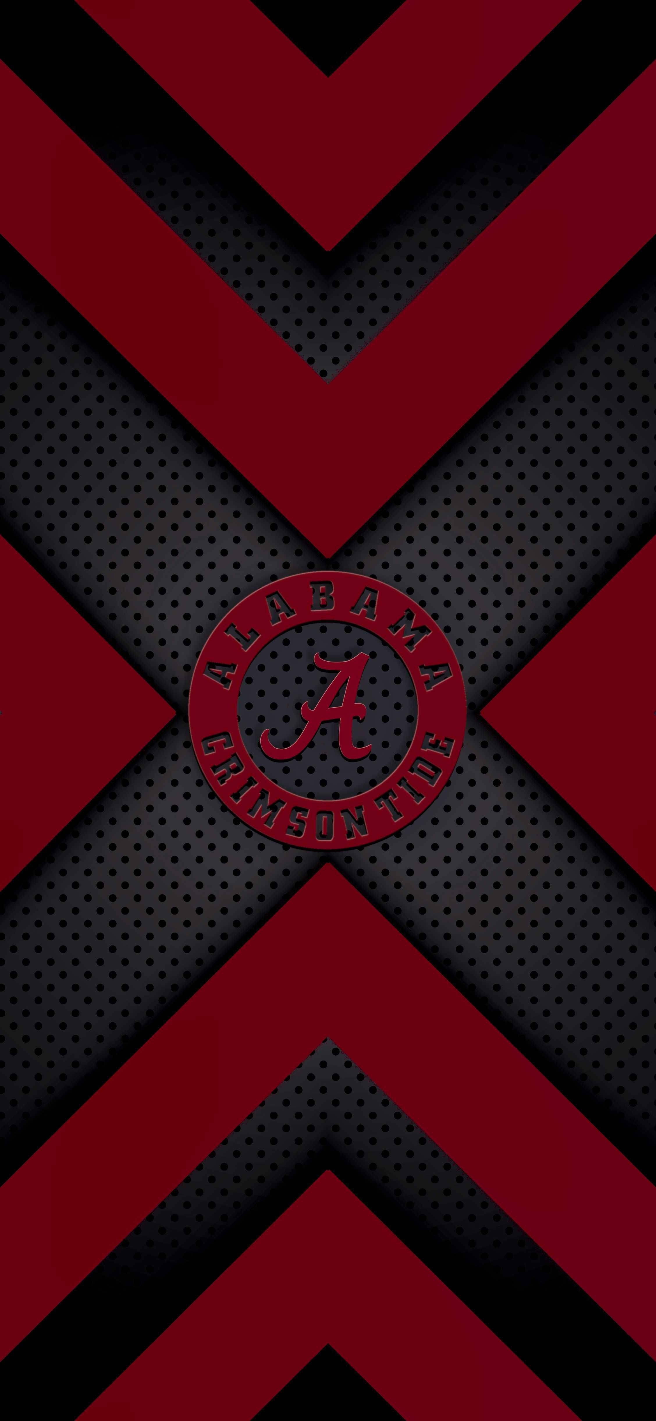 Geperforeerde Alabama Crimson Tide Muurpapier