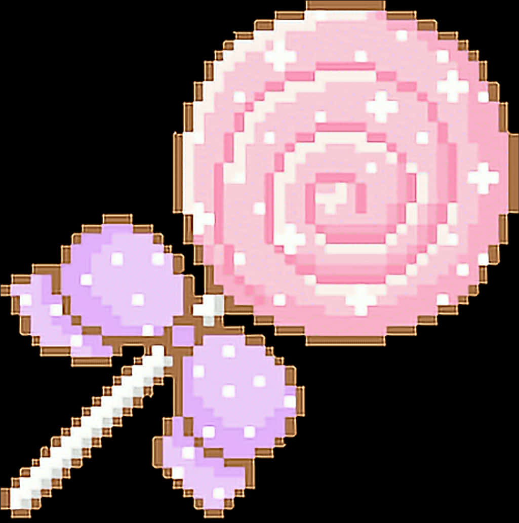 Gepixelde Lekker Lollie Muurpapier