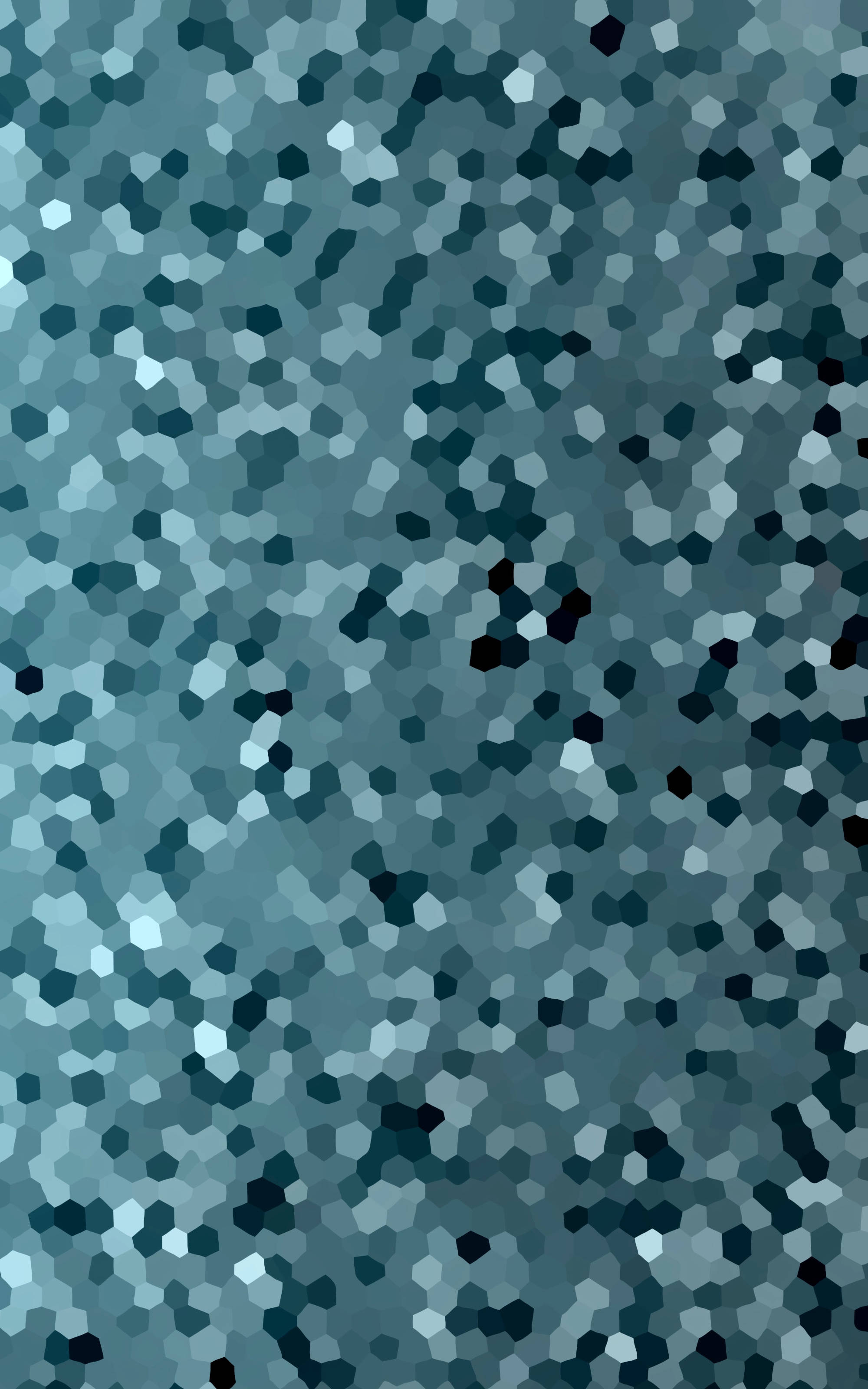 Gepixelde Gradiënt Blou Seshoek Muurpapier