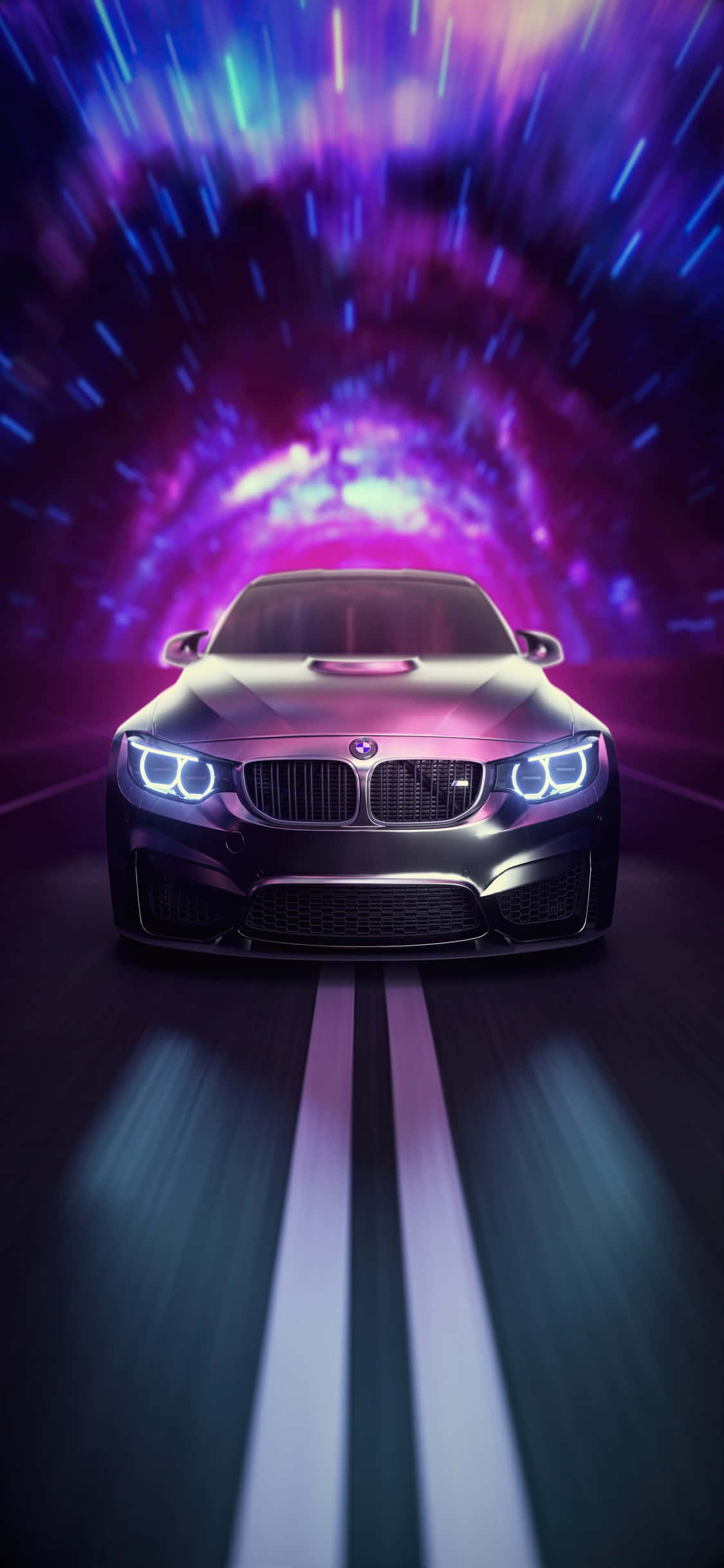 "Gesertifiseerde styl - iPhone X en BMW in perfekte harmonie." Muurpapier