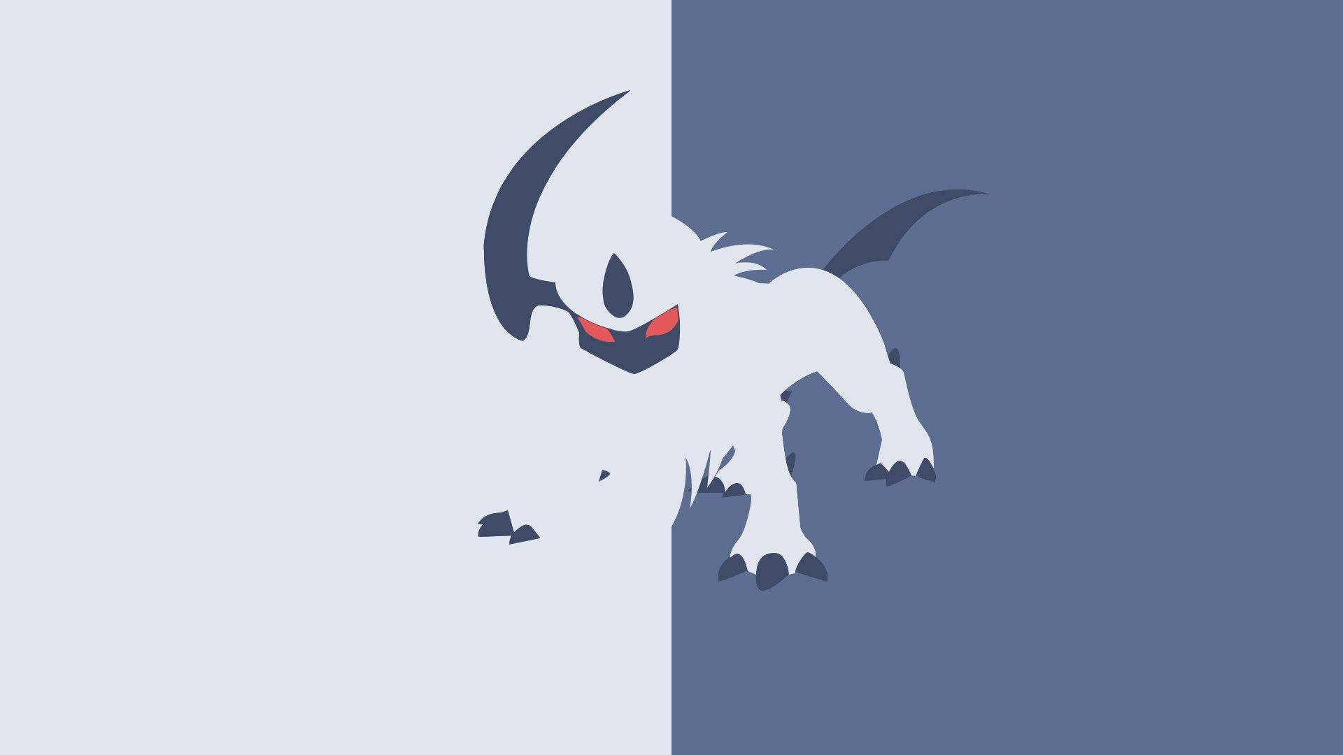 Gesplete Absol Muurpapier